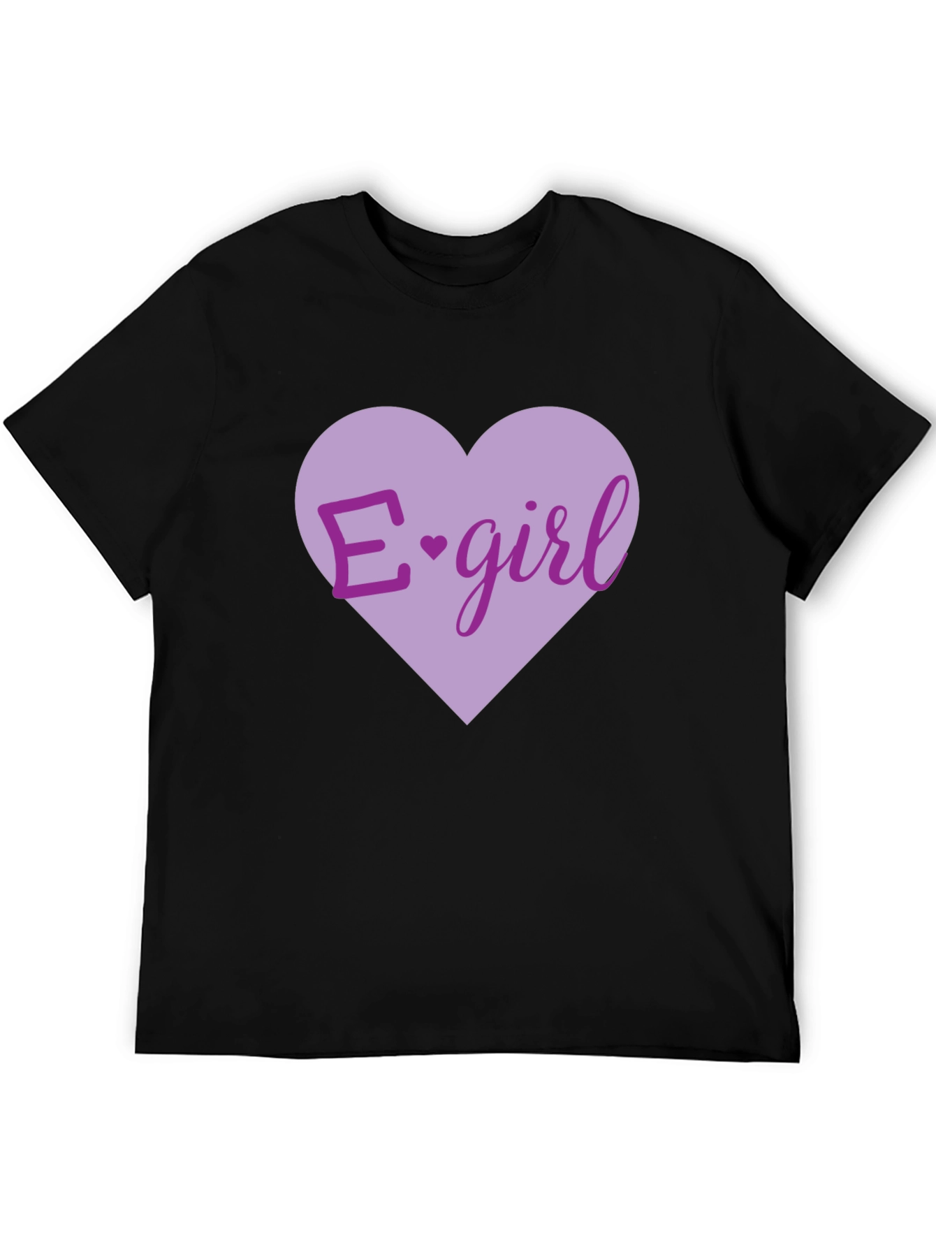 E-girl Heart T-Shirt - Black