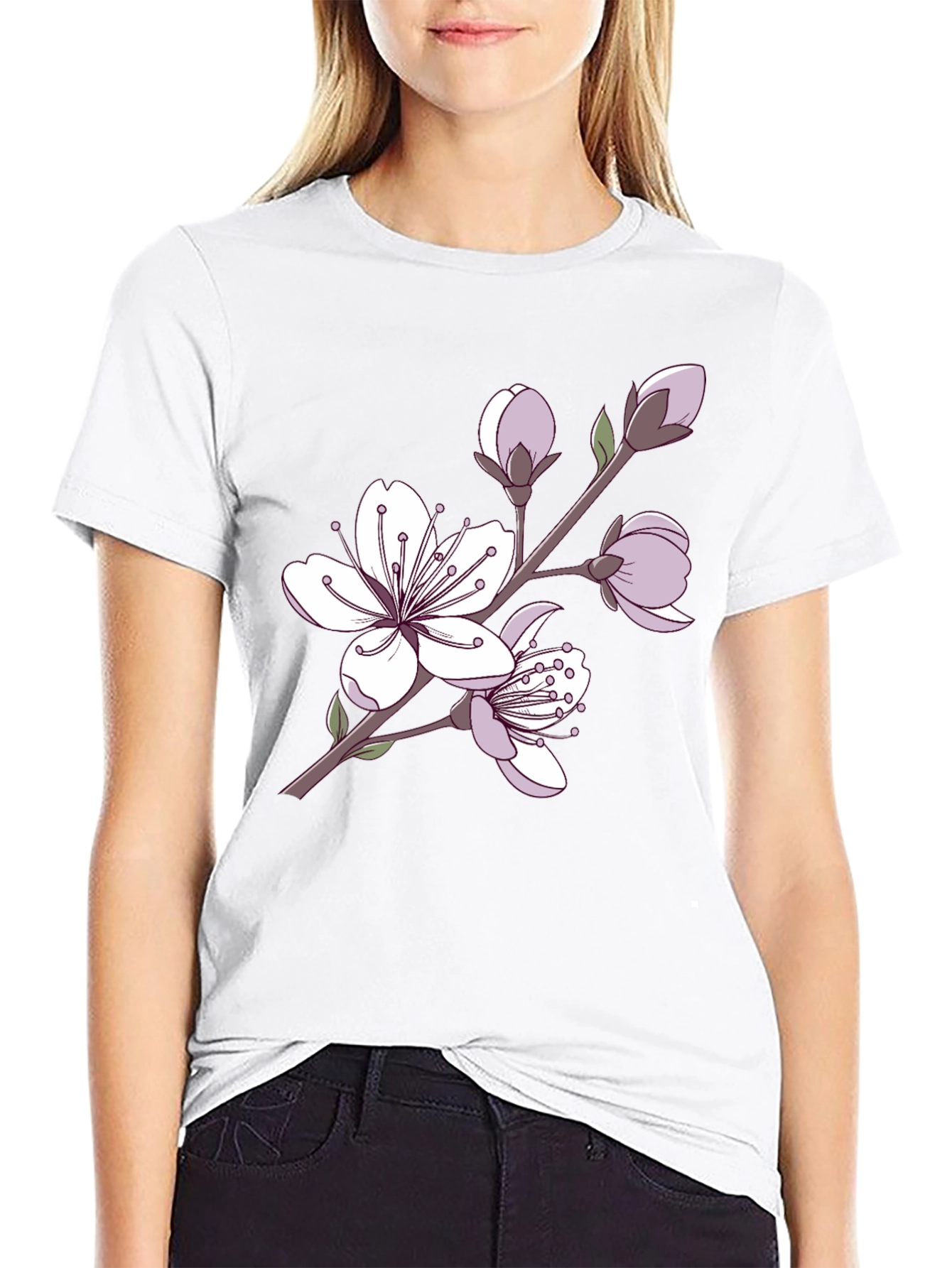 Blossom Graphic Tee - Casual Style
