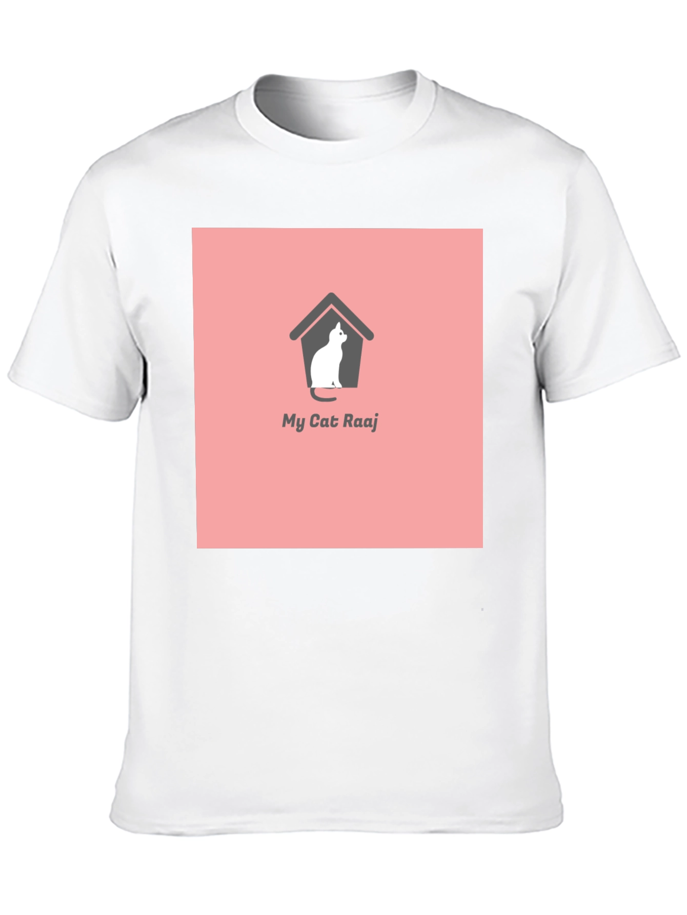 My Cat Raaj Black T-Shirt