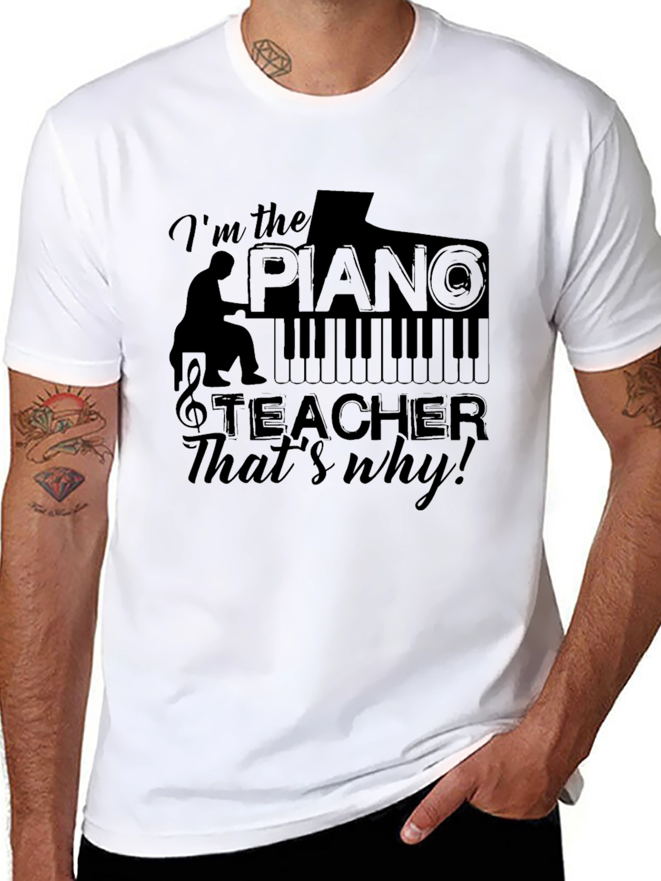 Im the Piano Teacher T-Shirt - Music Lover Tee