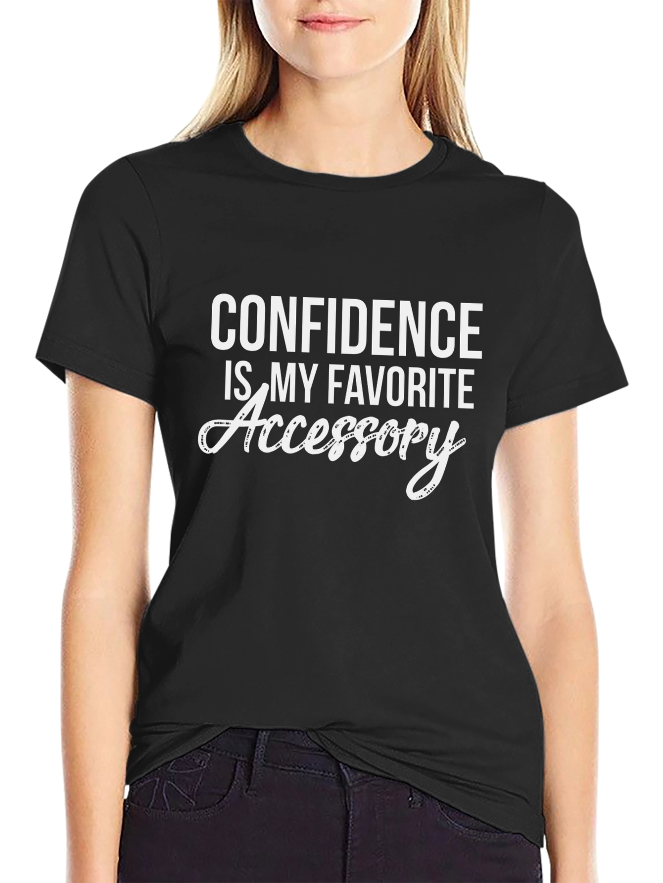 Confidence is My Favorite Accessory Black T-Shirt