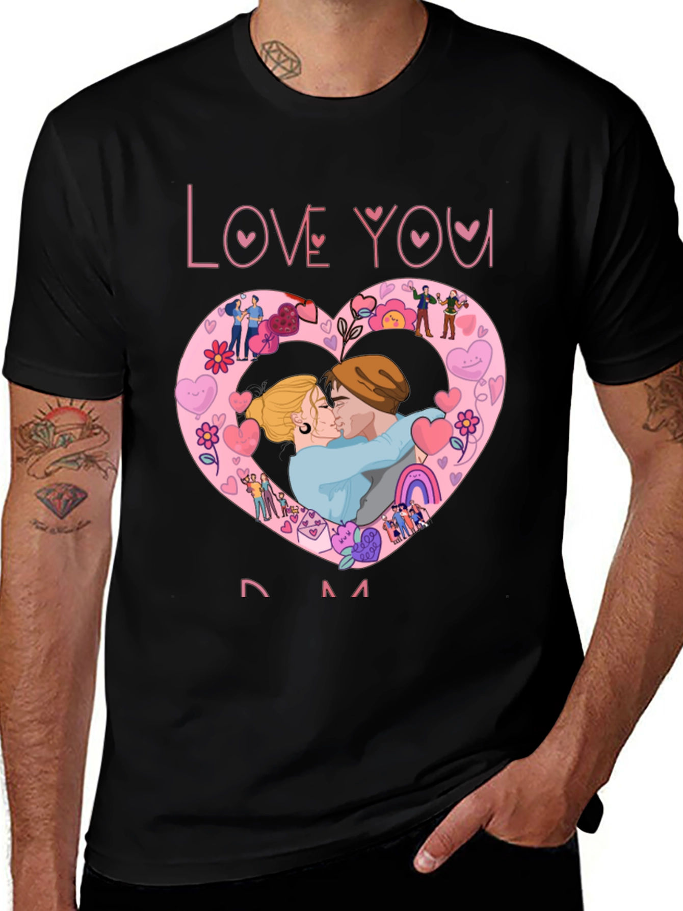 Love You Mom Graphic T-Shirt