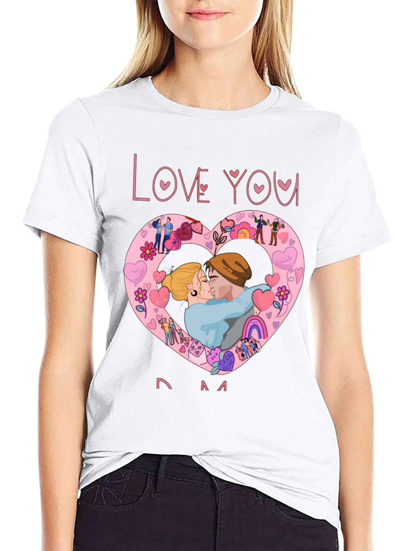 Love You Mom Graphic T-Shirt