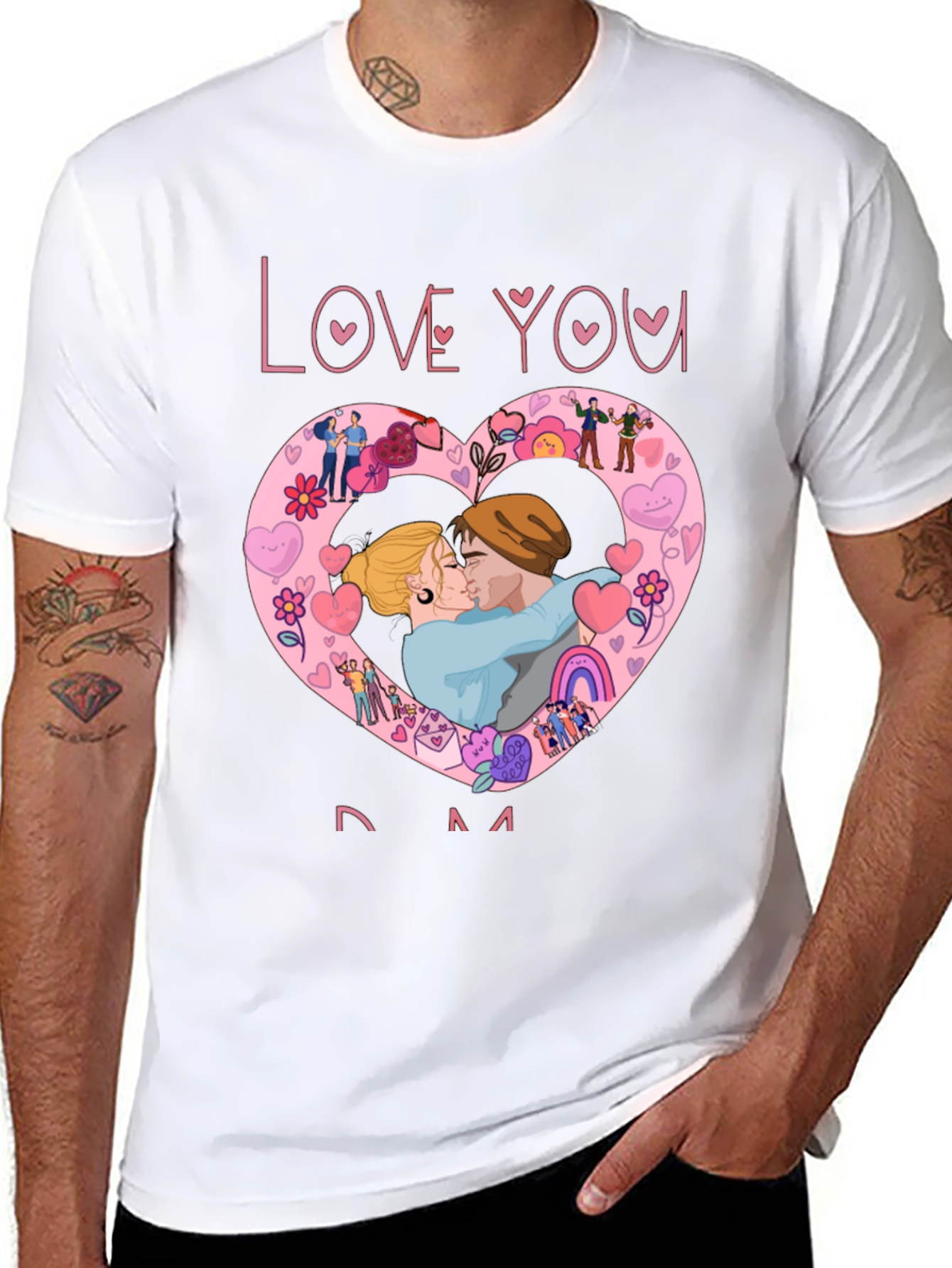 Love You Mom Graphic T-Shirt