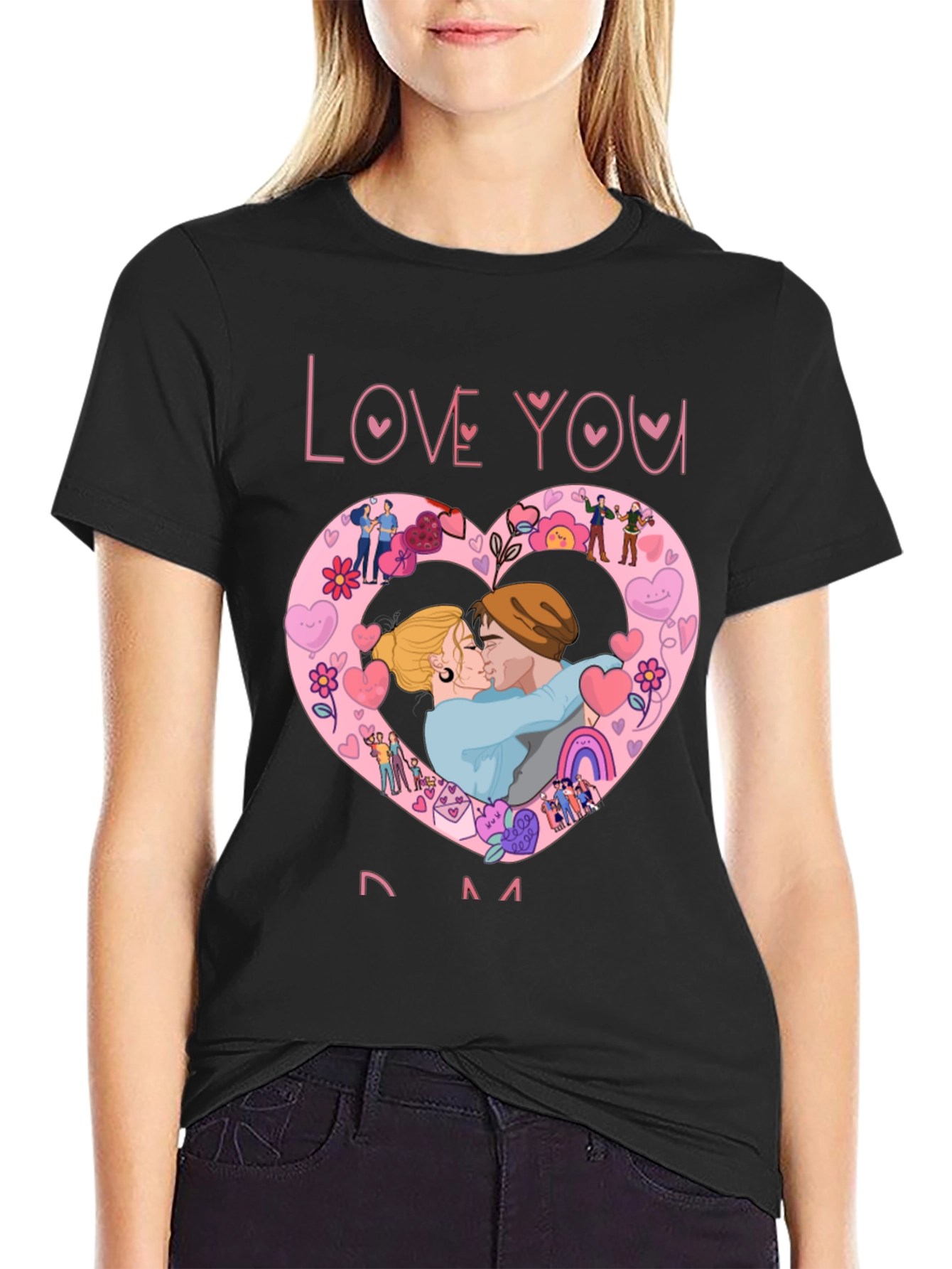Love You Mom Graphic T-Shirt