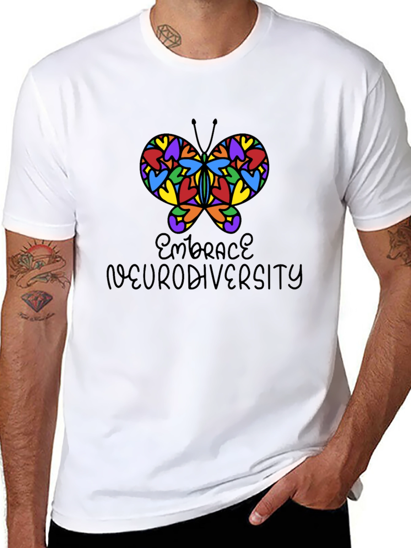 Embrace Neurodiversity Butterfly Graphic Tee