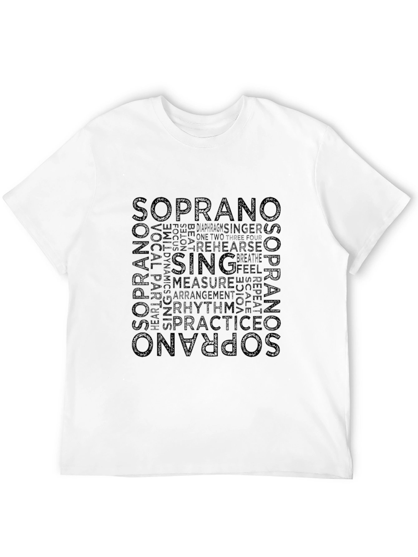 Soprano Word Art T-Shirt - Music Lover Tee