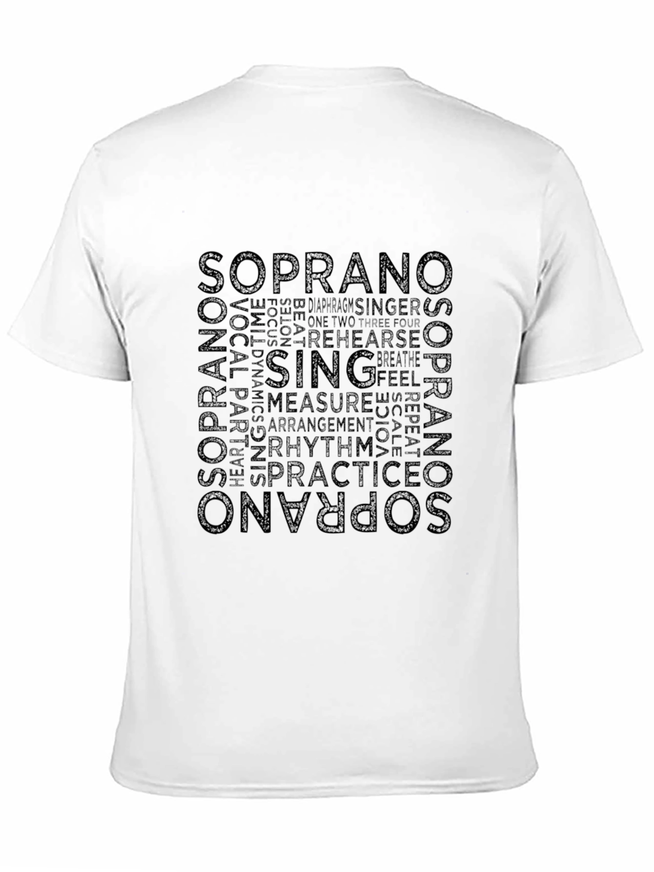 Soprano Word Art T-Shirt - Music Lover Tee