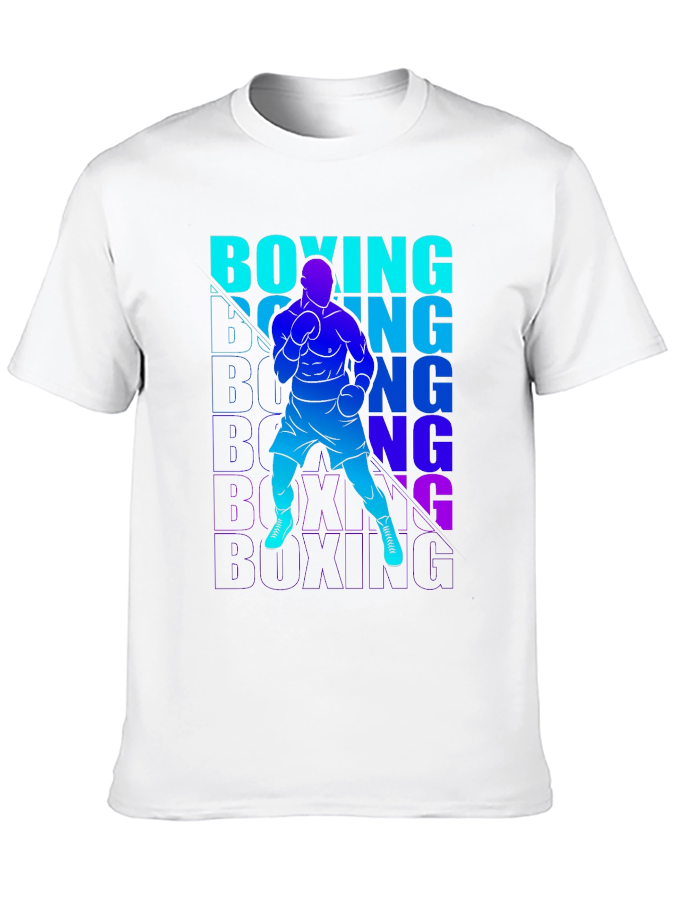 Boxing Graphic Print T-Shirt for Men