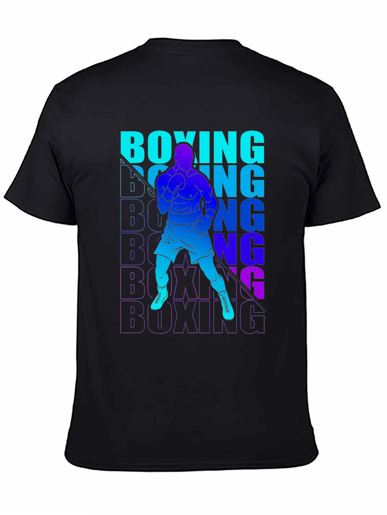 Boxing Graphic Print T-Shirt for Men