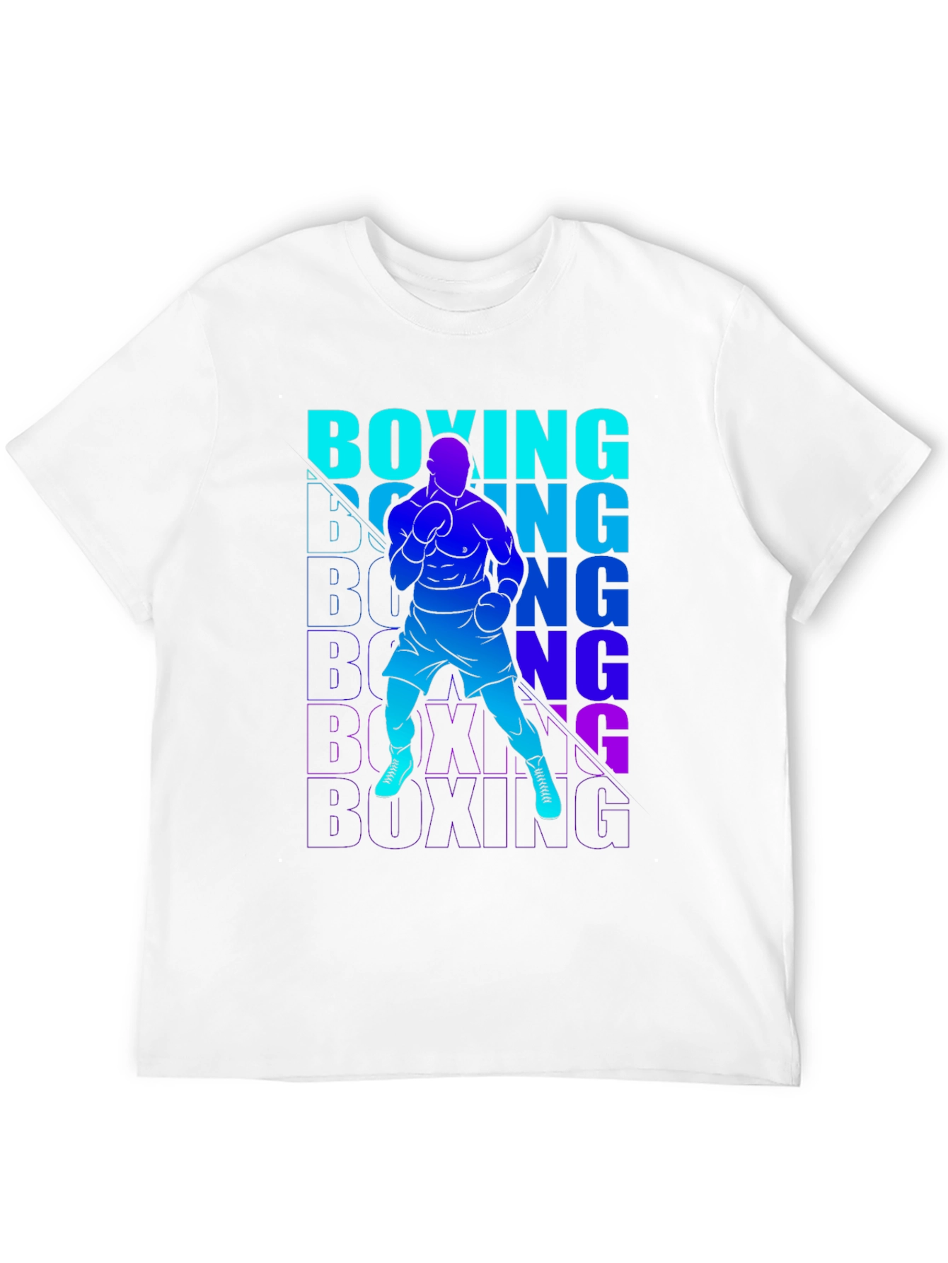 Boxing Graphic Print T-Shirt for Men