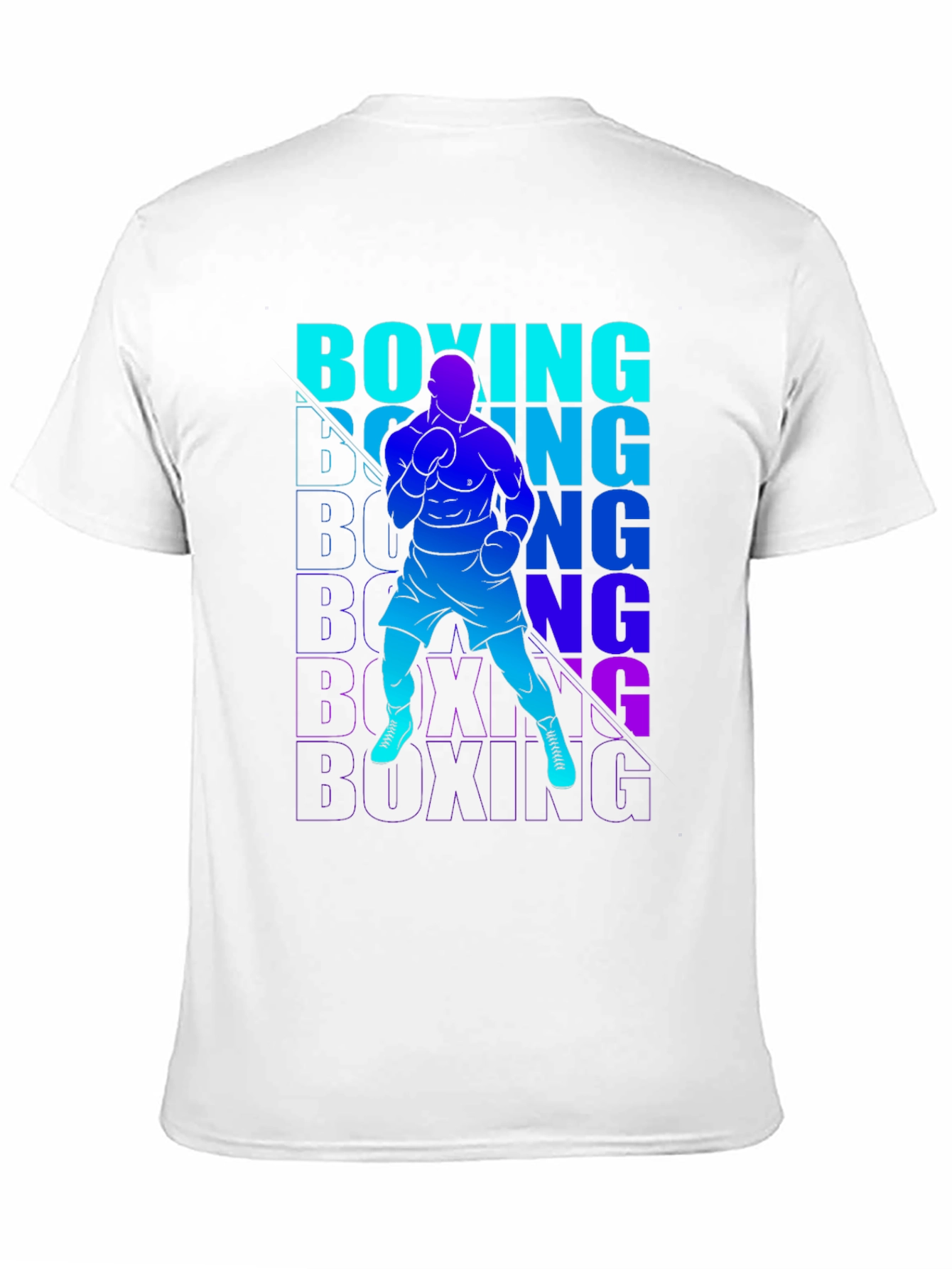 Boxing Graphic Print T-Shirt for Men