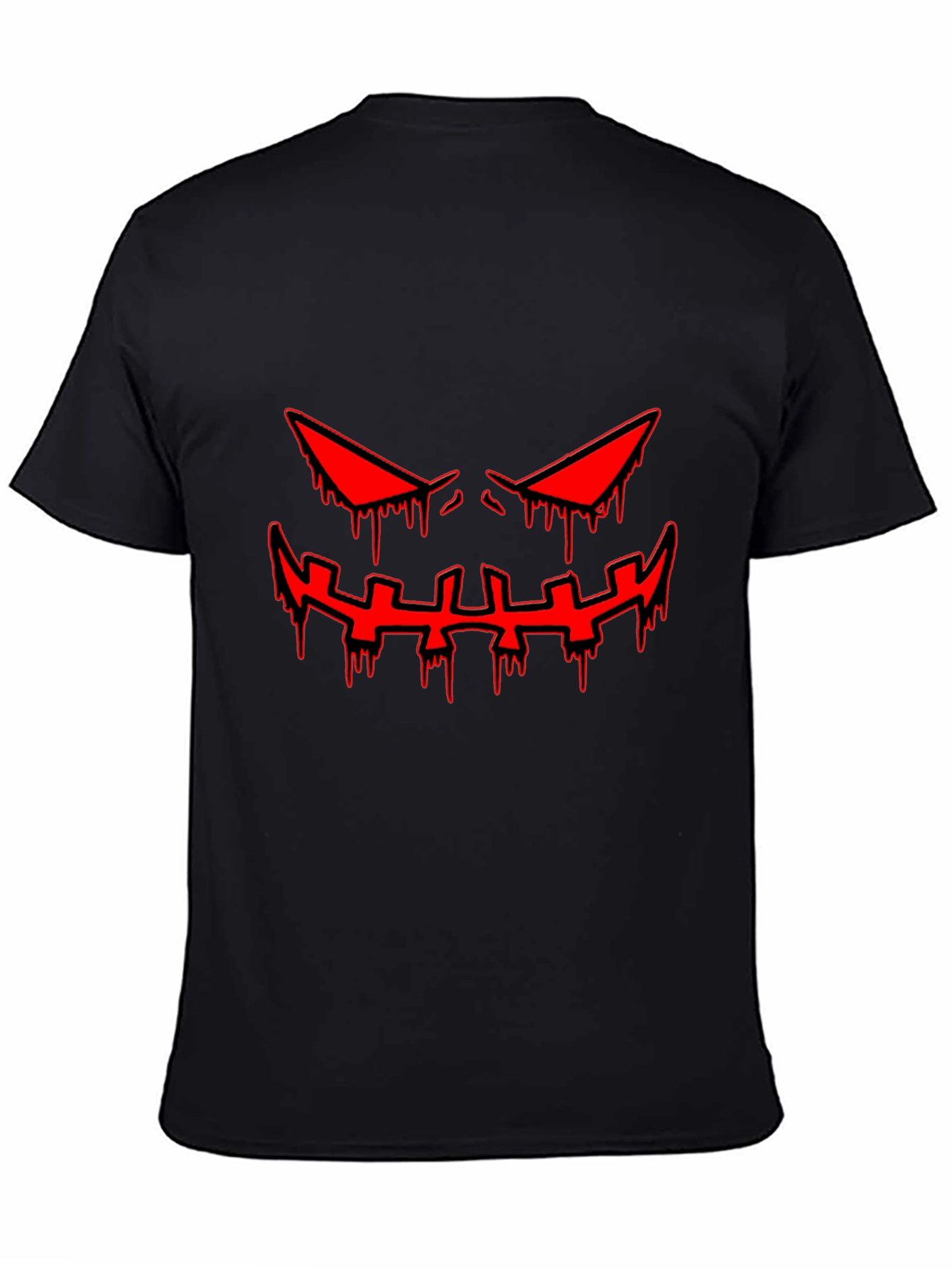 Halloween Graphic Tee - Scary Red Face