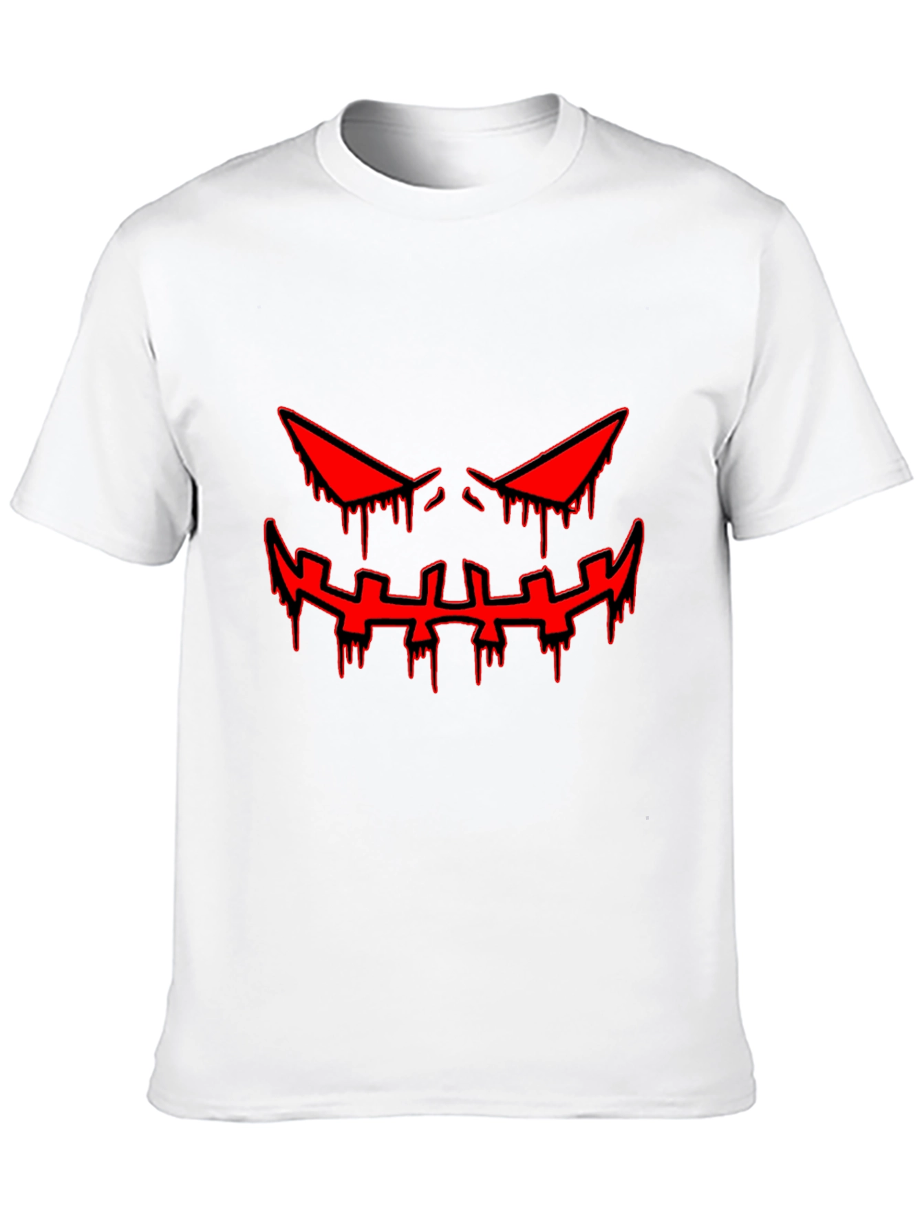 Halloween Graphic Tee - Scary Red Face