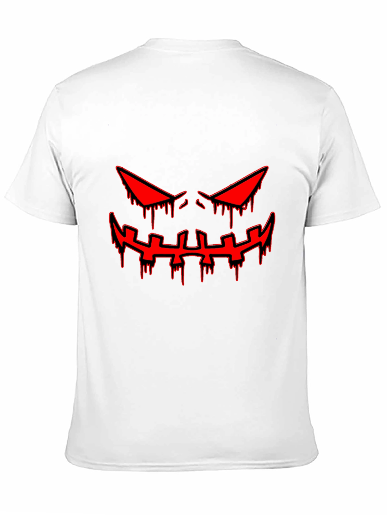 Halloween Graphic Tee - Scary Red Face