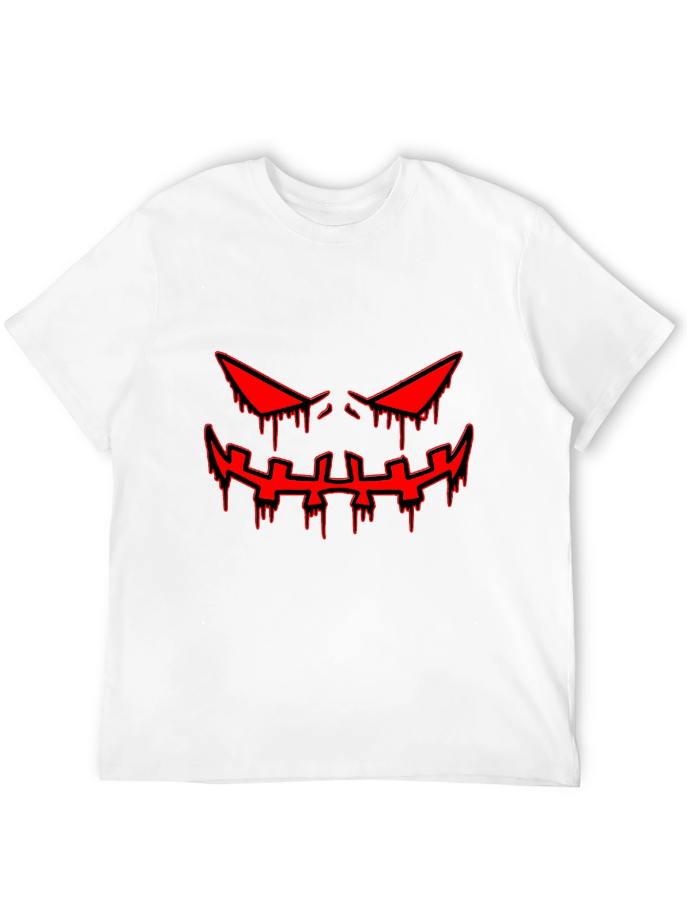 Halloween Graphic Tee - Scary Red Face