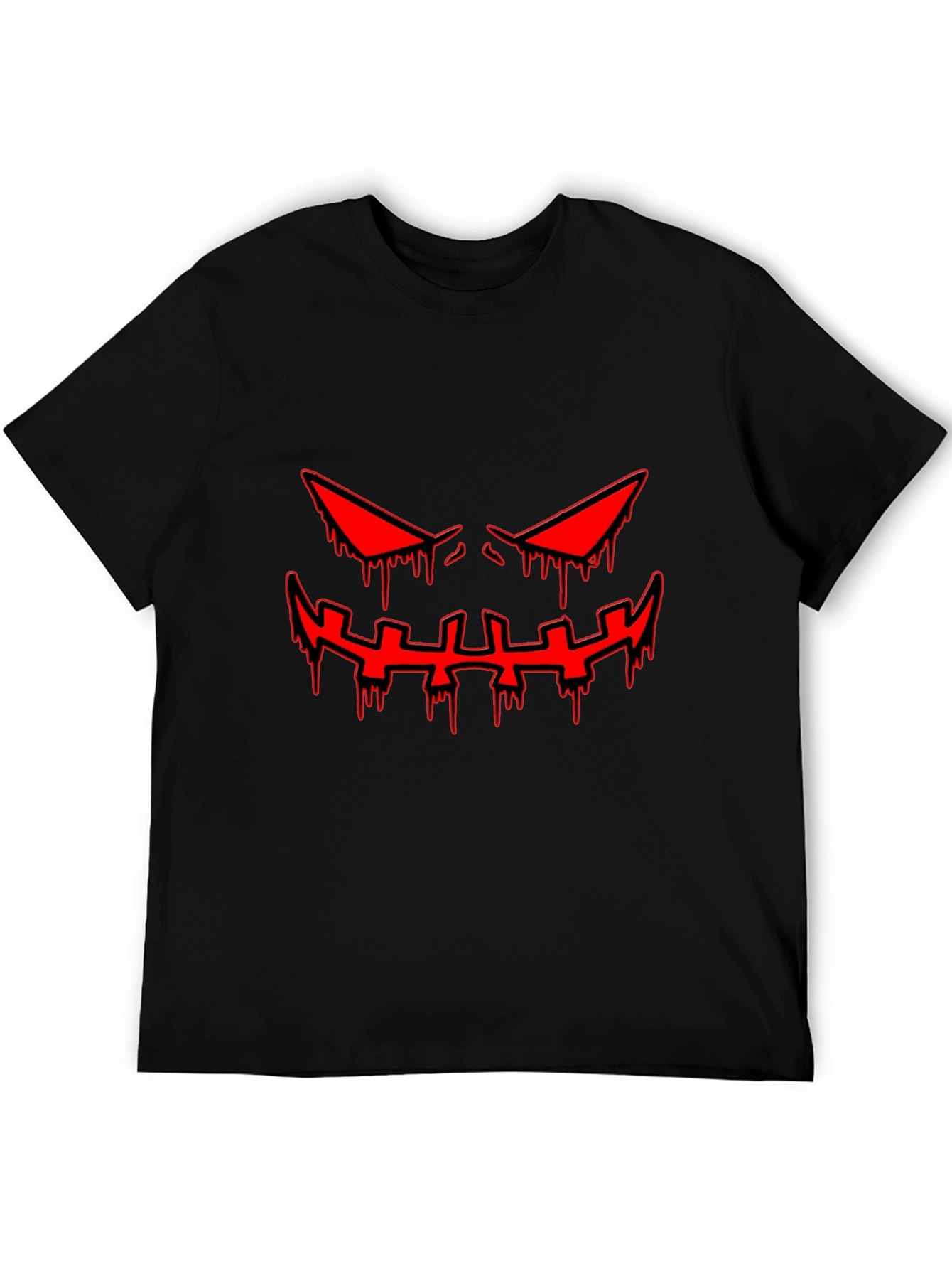 Halloween Graphic Tee - Scary Red Face