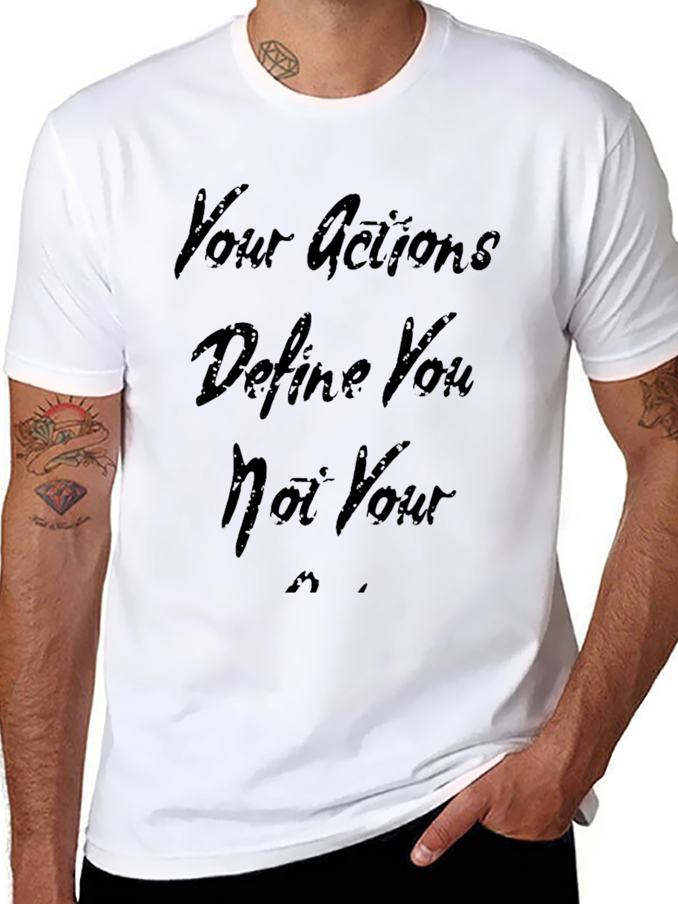 Action Defines You Black T-Shirt