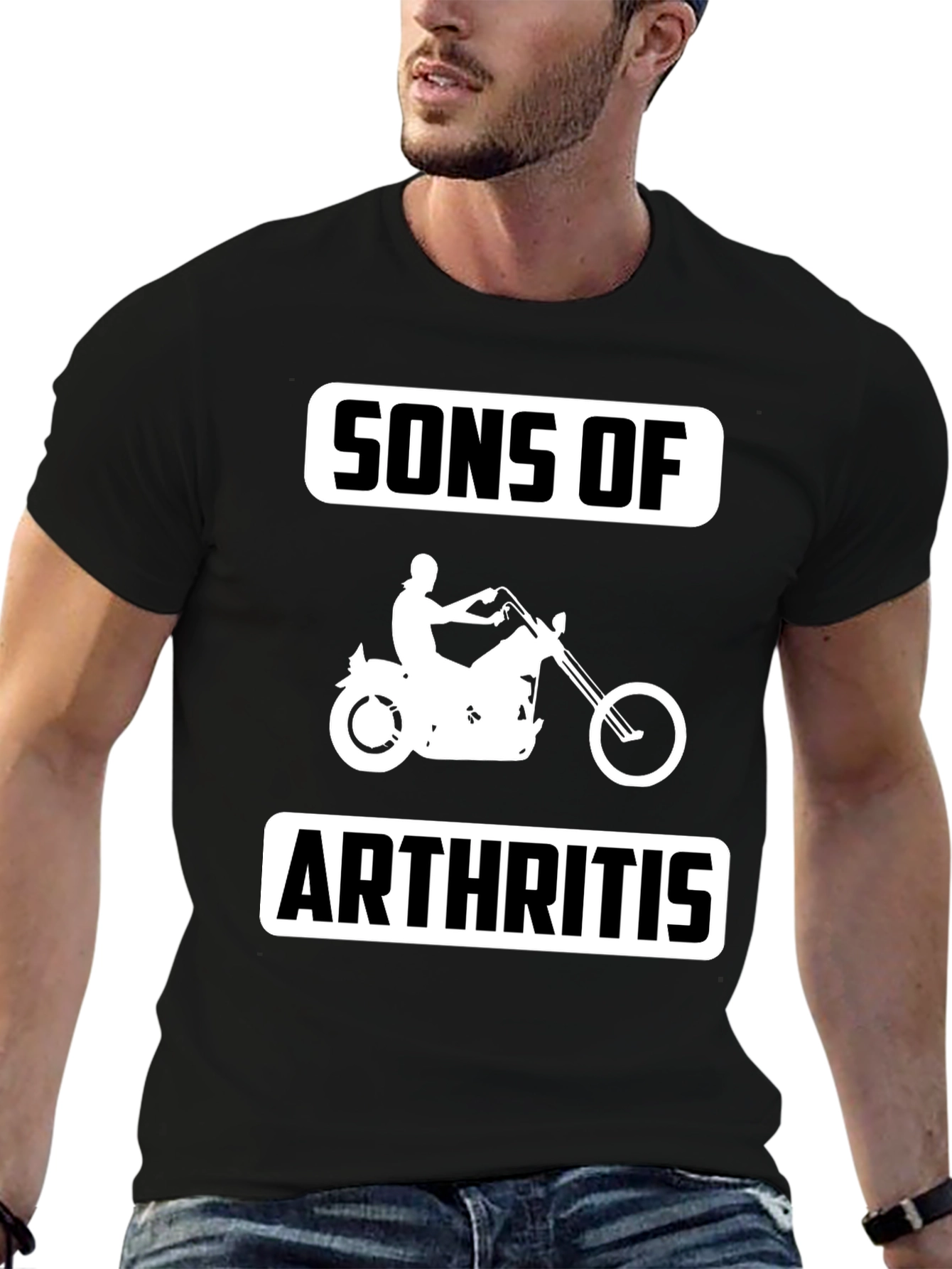 Sons Of Arthritis Biker T-Shirt Funny Graphic Tee