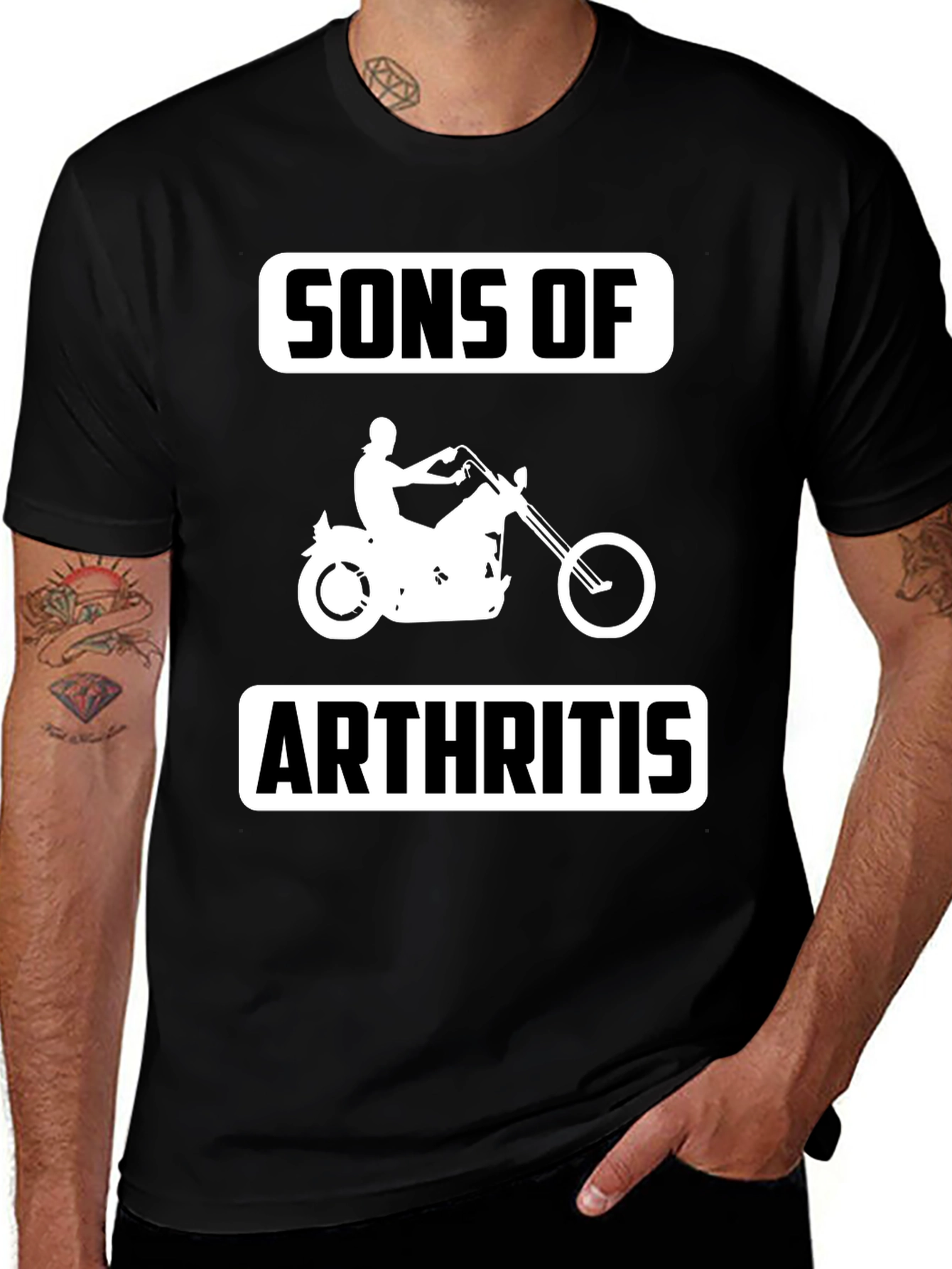 Sons Of Arthritis Biker T-Shirt Funny Graphic Tee