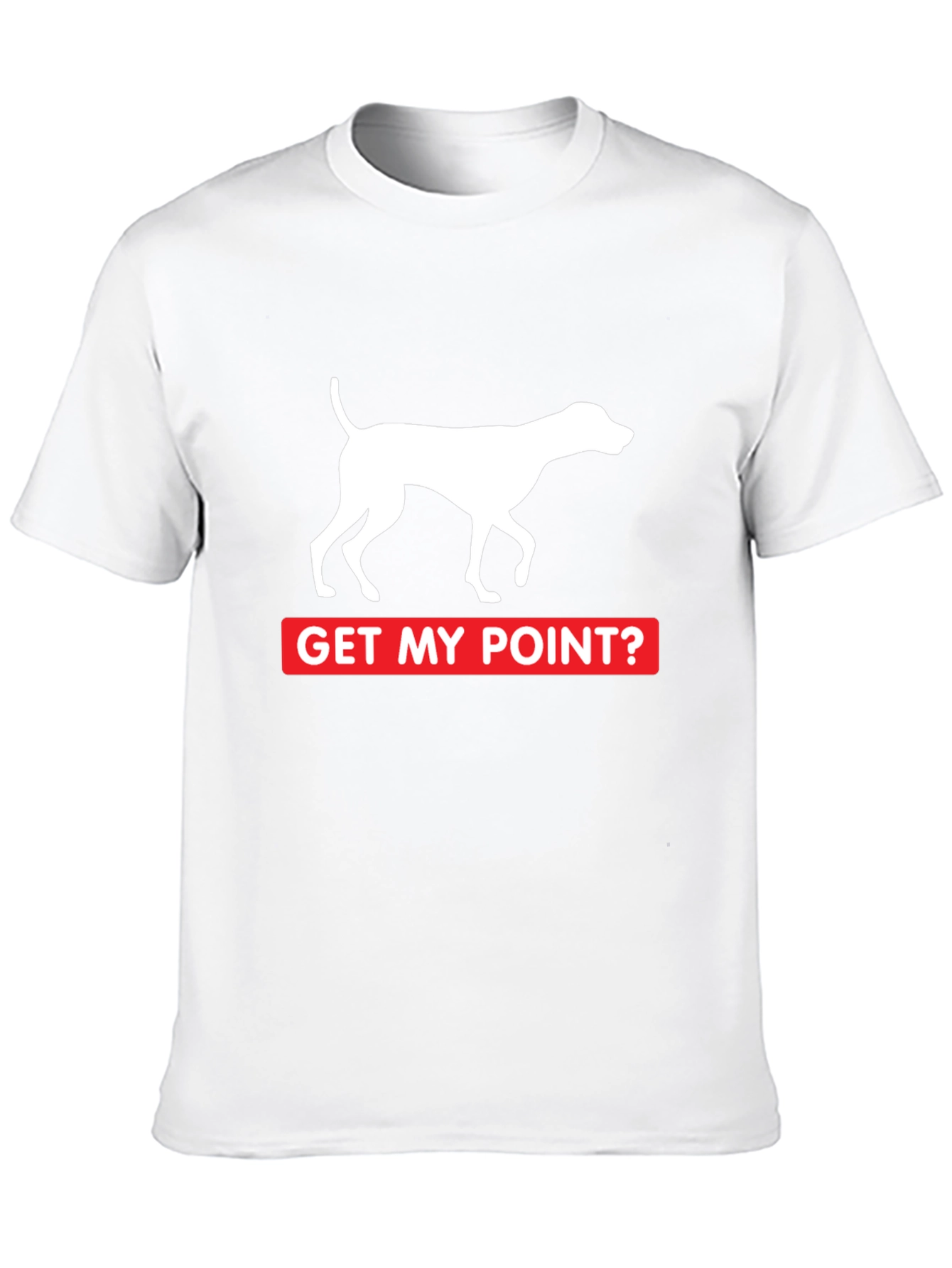 Get My Point? Dog Pointer Graphic Tee - Black