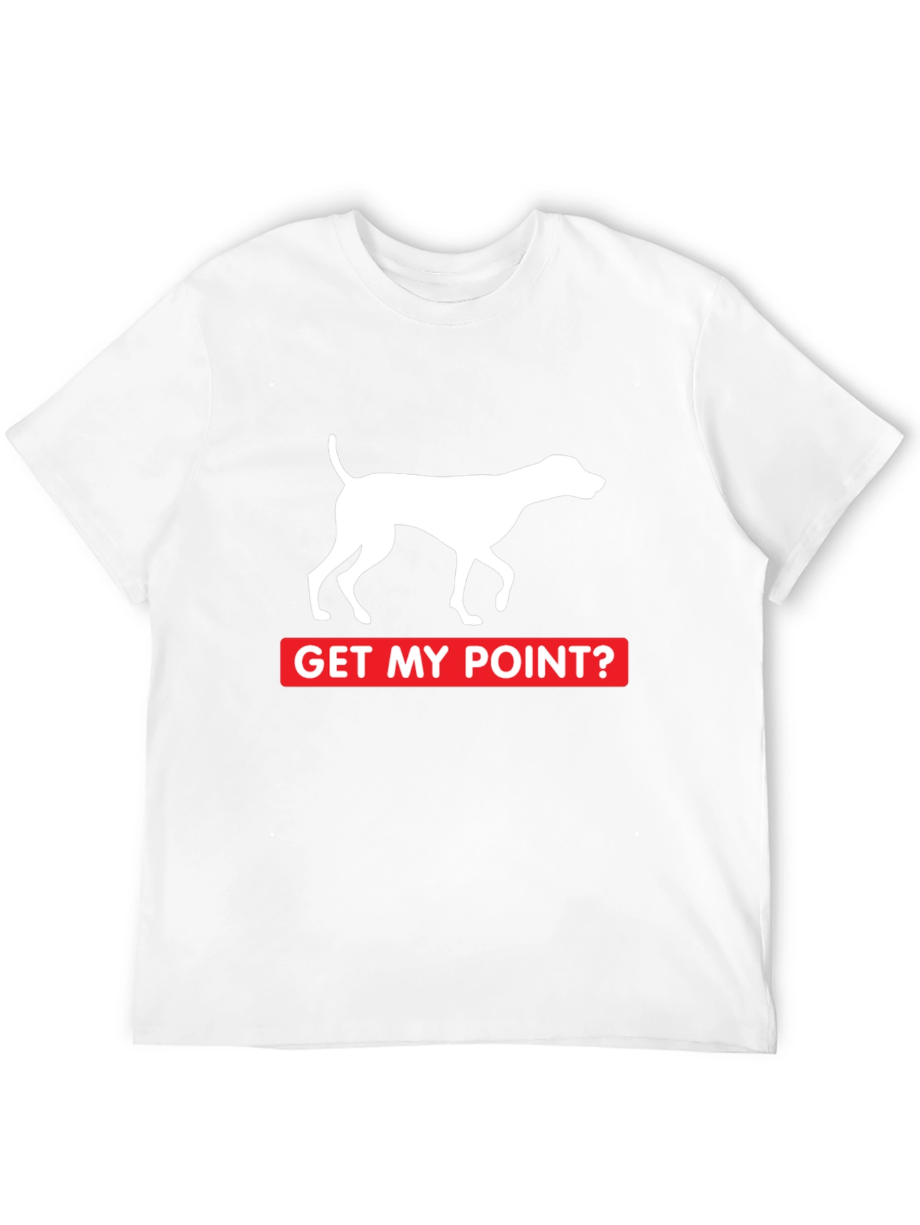 Get My Point? Dog Pointer Graphic Tee - Black
