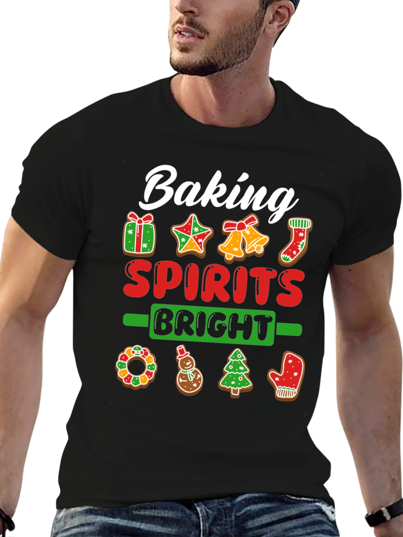 Baking Spirits Bright Christmas T-Shirt