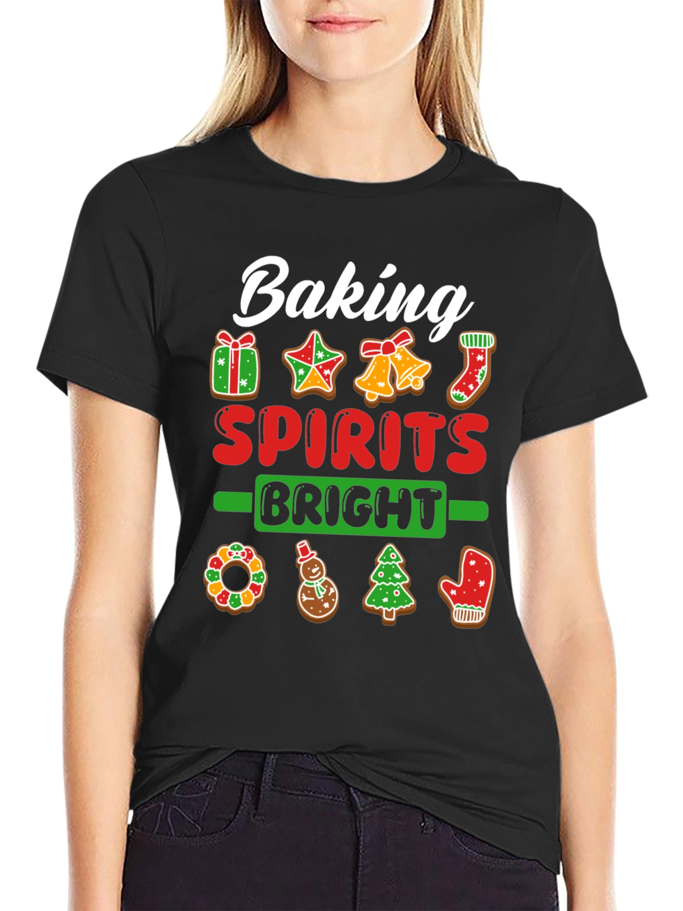 Baking Spirits Bright Christmas T-Shirt