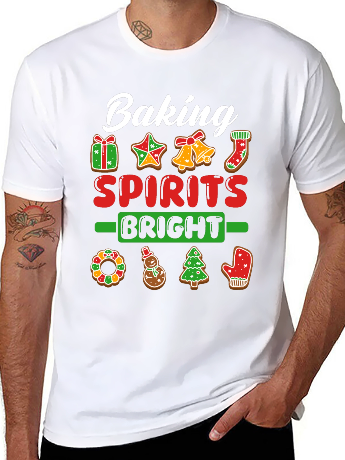 Baking Spirits Bright Christmas T-Shirt