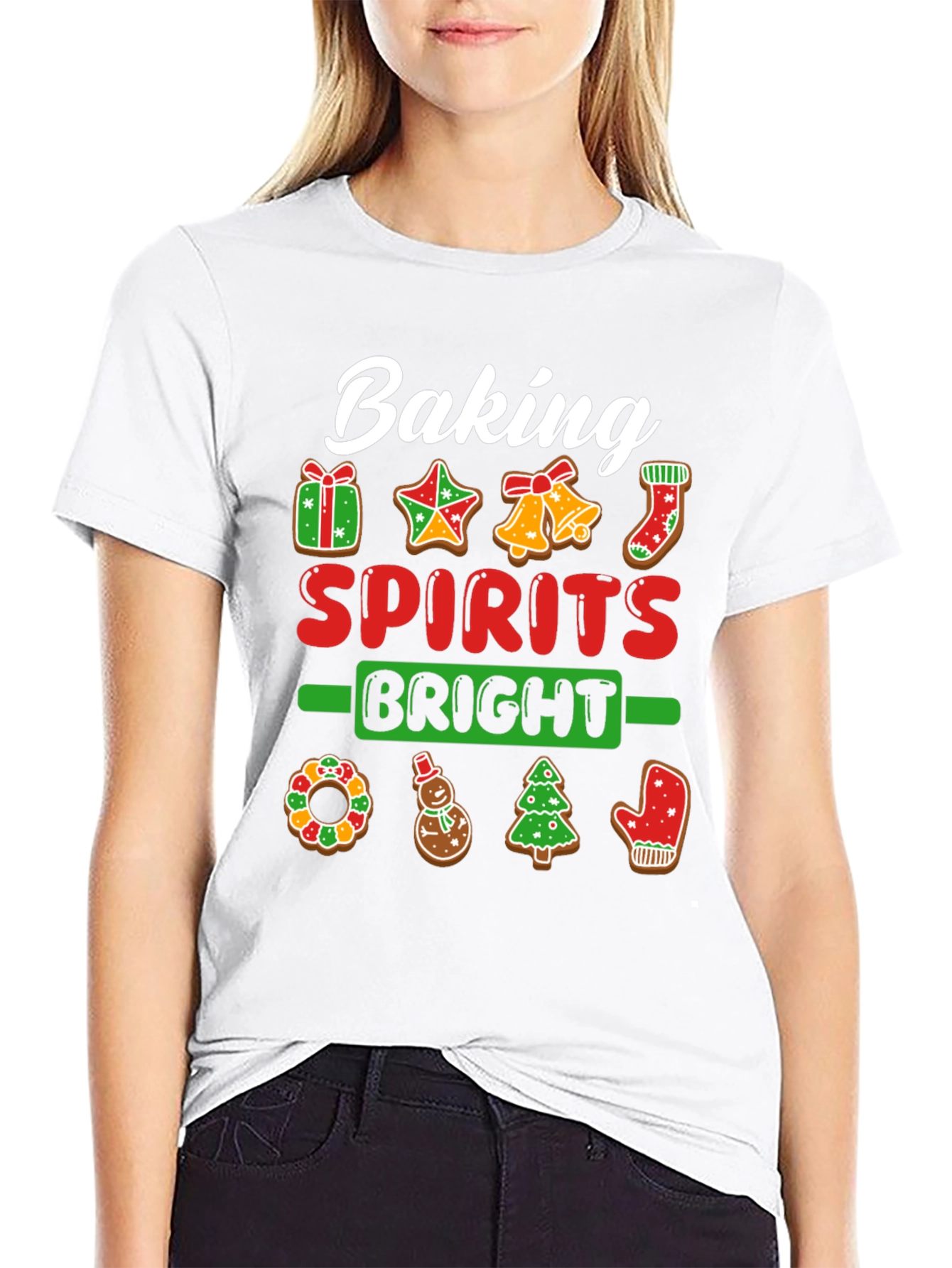 Baking Spirits Bright Christmas T-Shirt