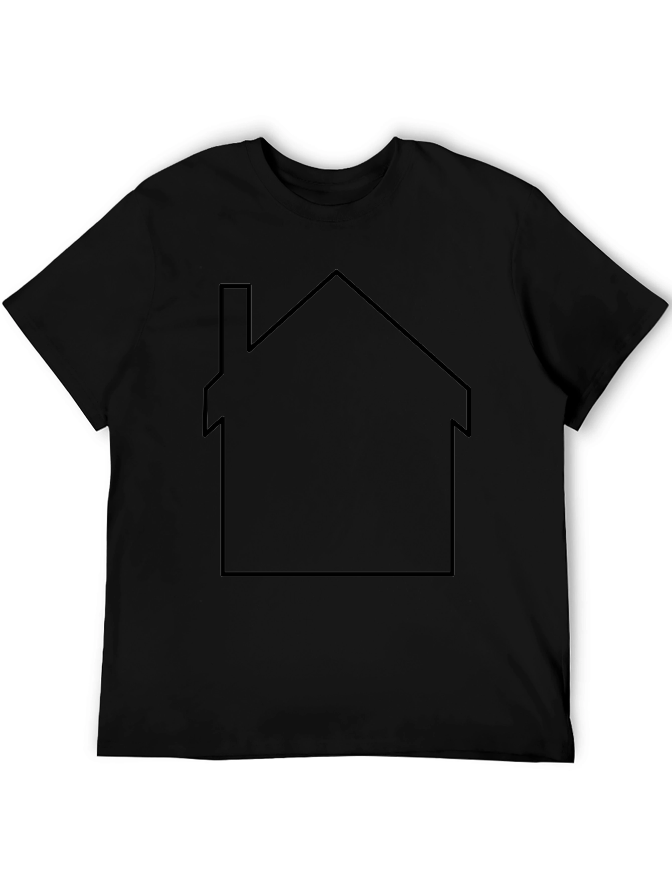 Minimalist House Graphic T-Shirt - Casual Style