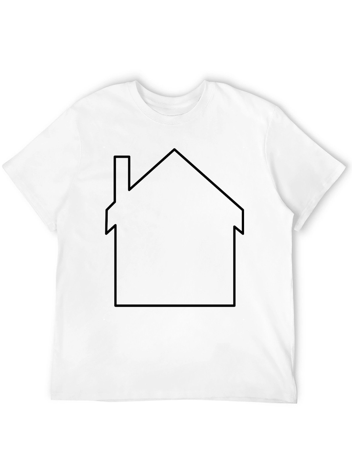 Minimalist House Graphic T-Shirt - Casual Style