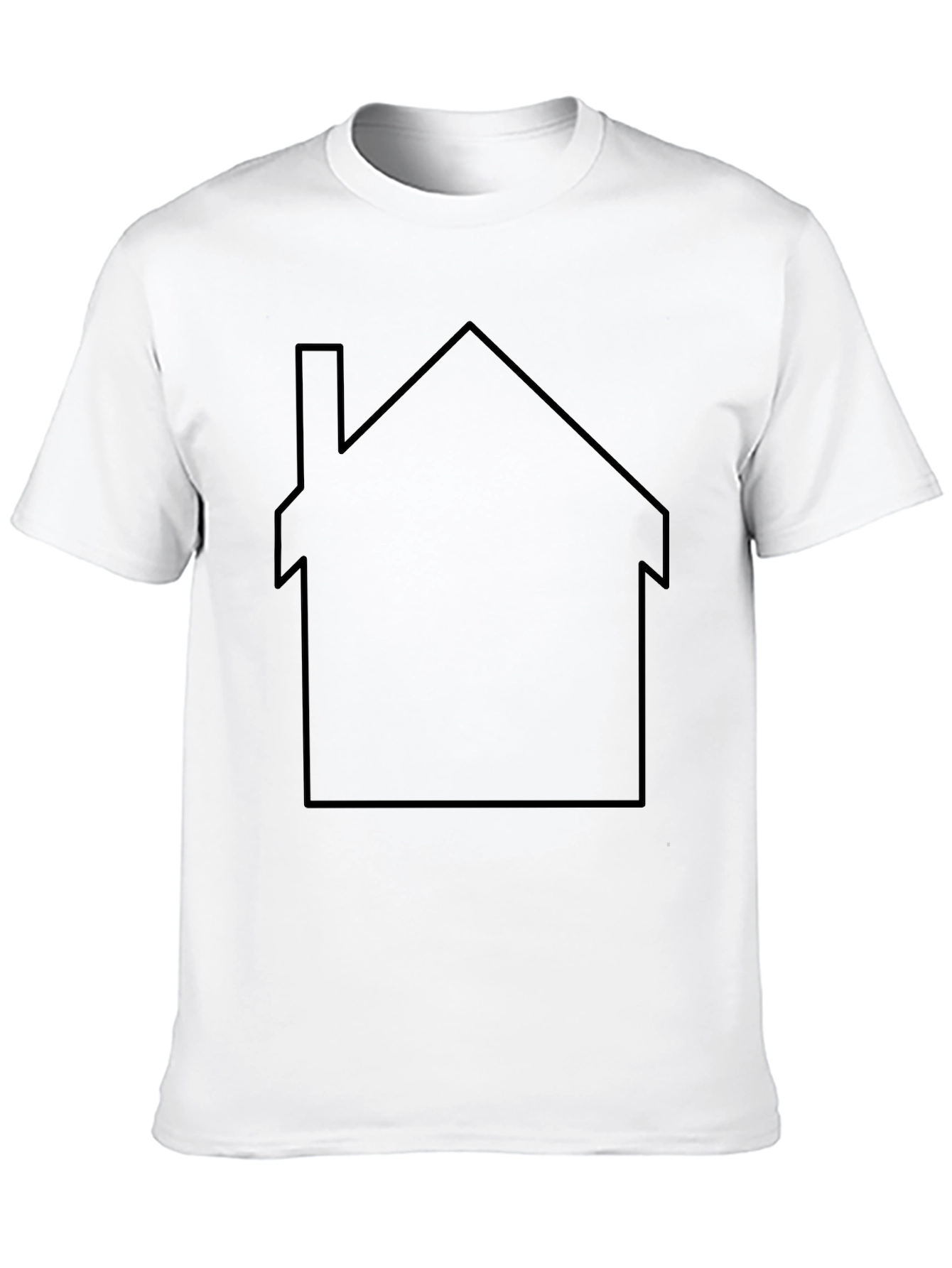 Minimalist House Graphic T-Shirt - Casual Style