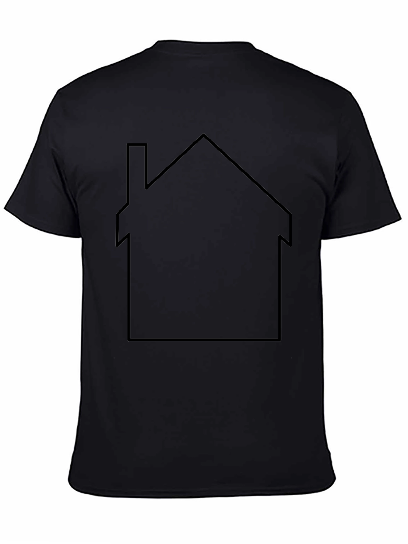 Minimalist House Graphic T-Shirt - Casual Style