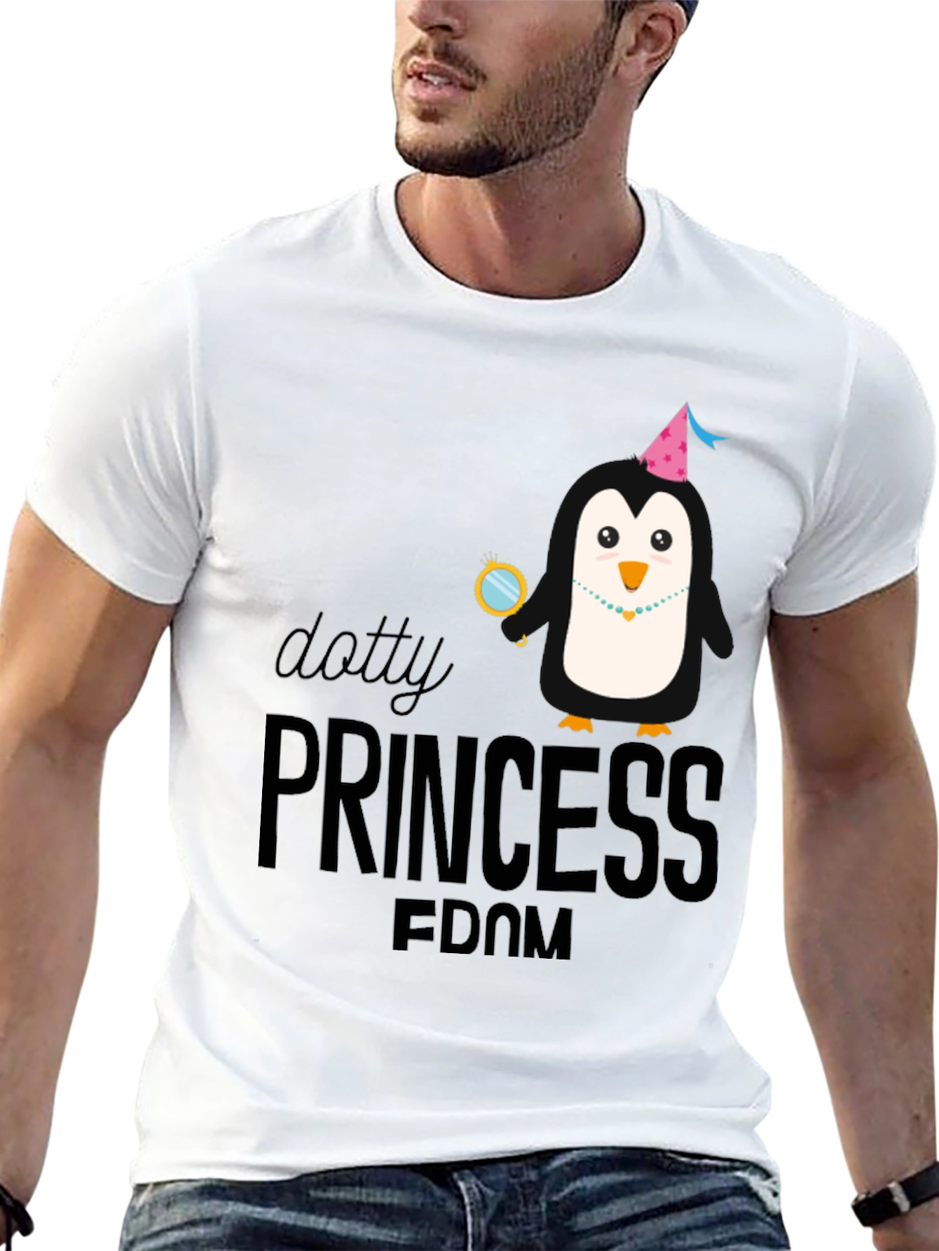 Dotty Princess Penguin Graphic Tee