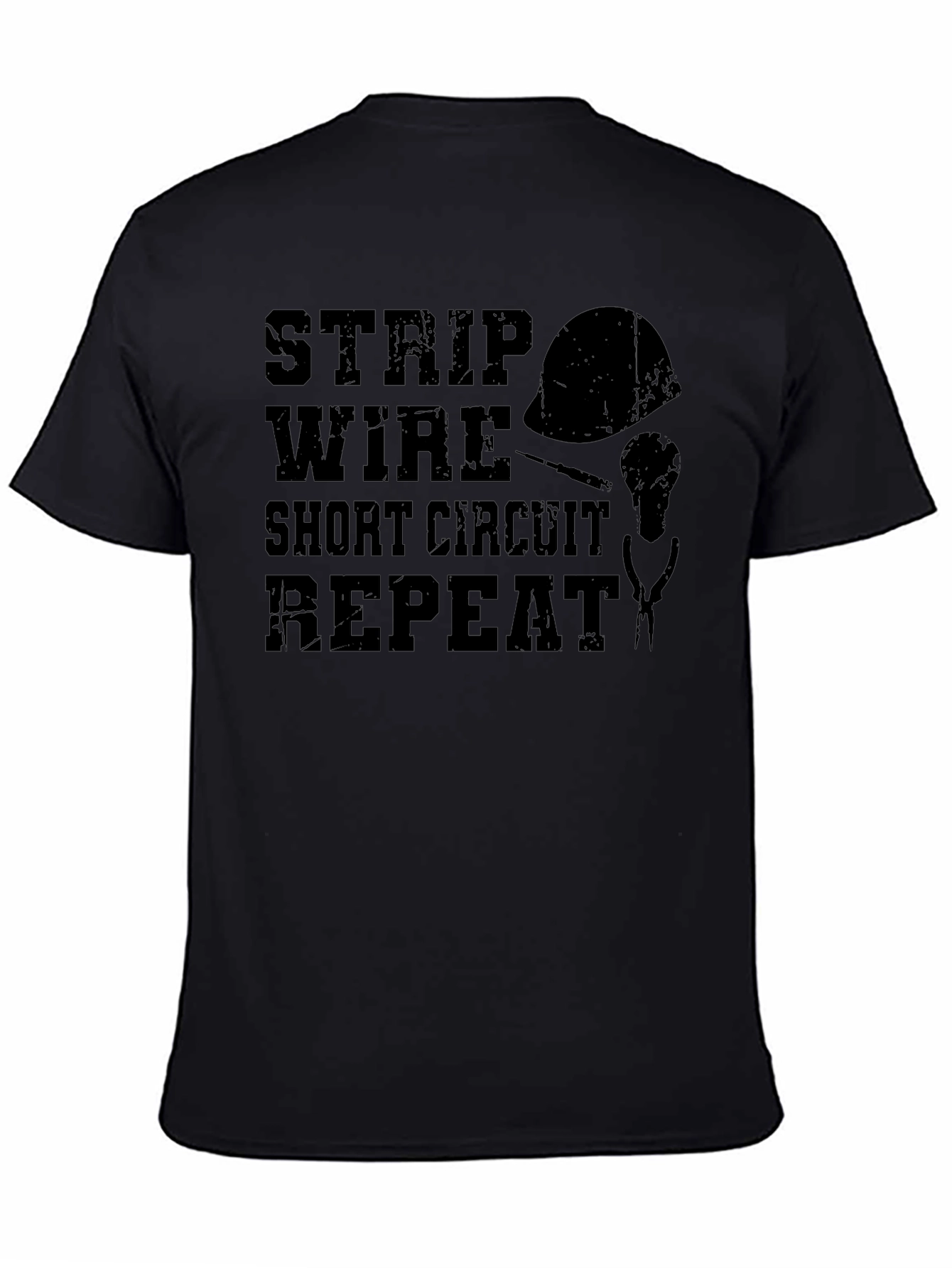 Strip Wire Short Circuit Repeat T-Shirt