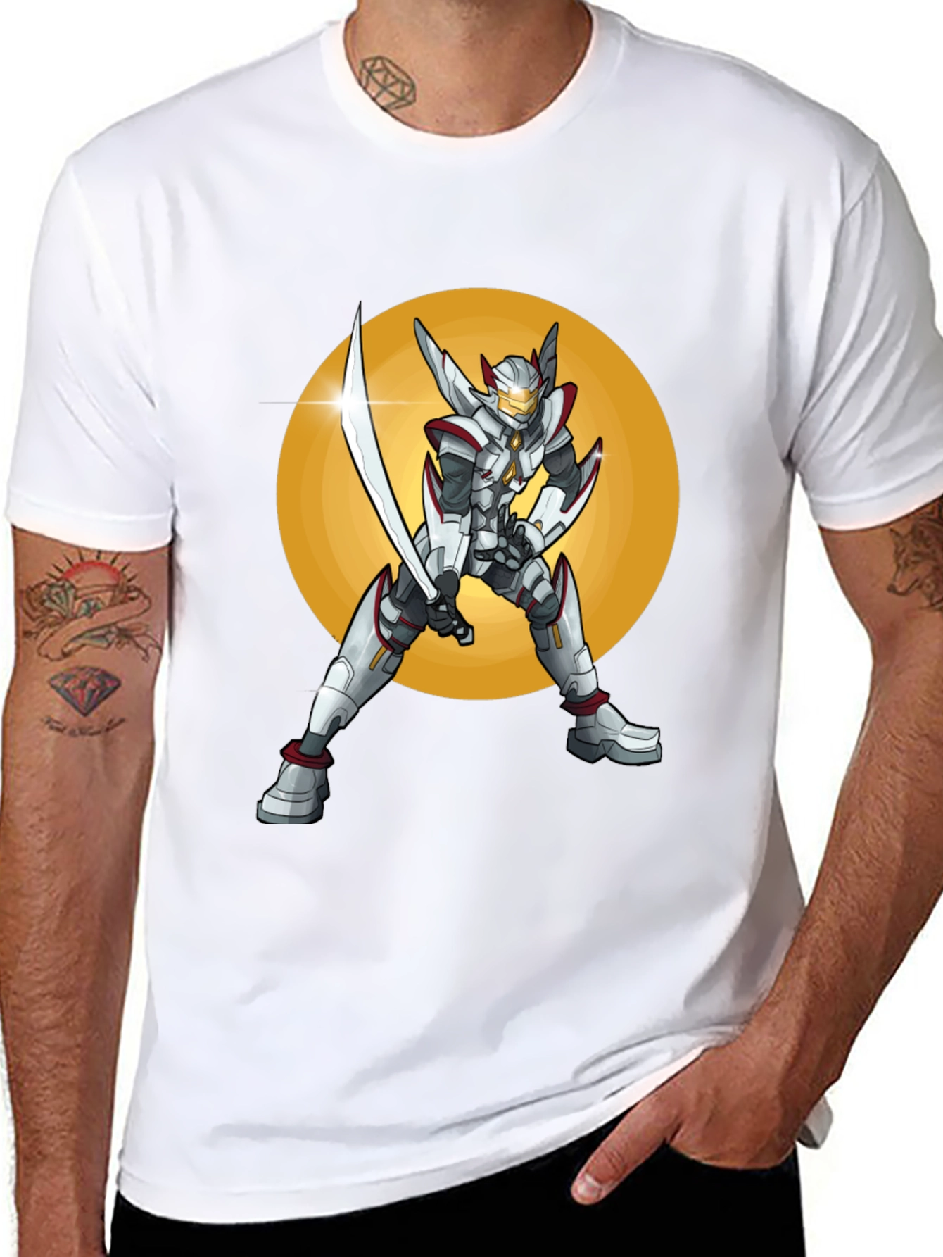 Sci-Fi Warrior T-Shirt: Futuristic Design