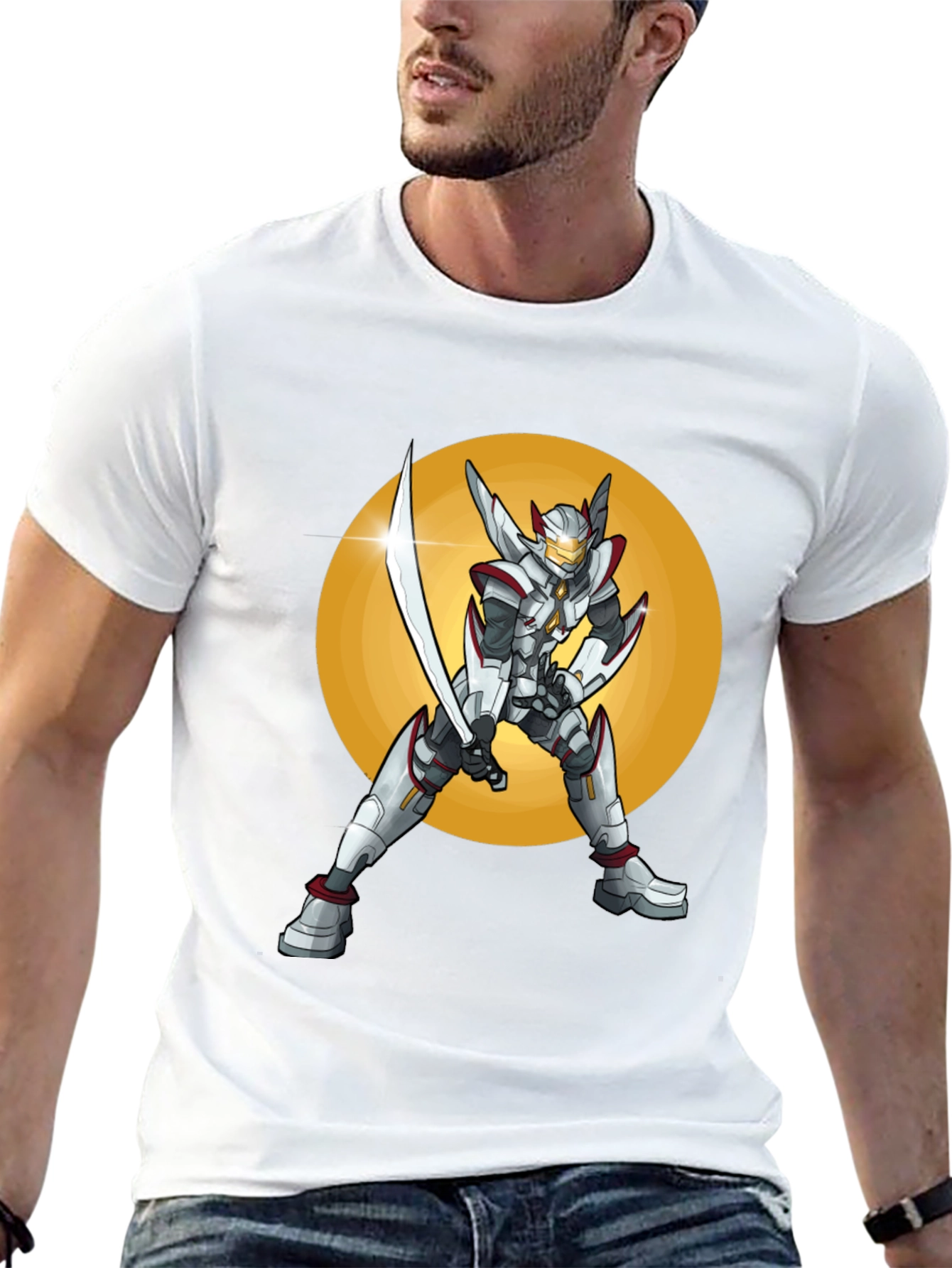 Sci-Fi Warrior T-Shirt: Futuristic Design