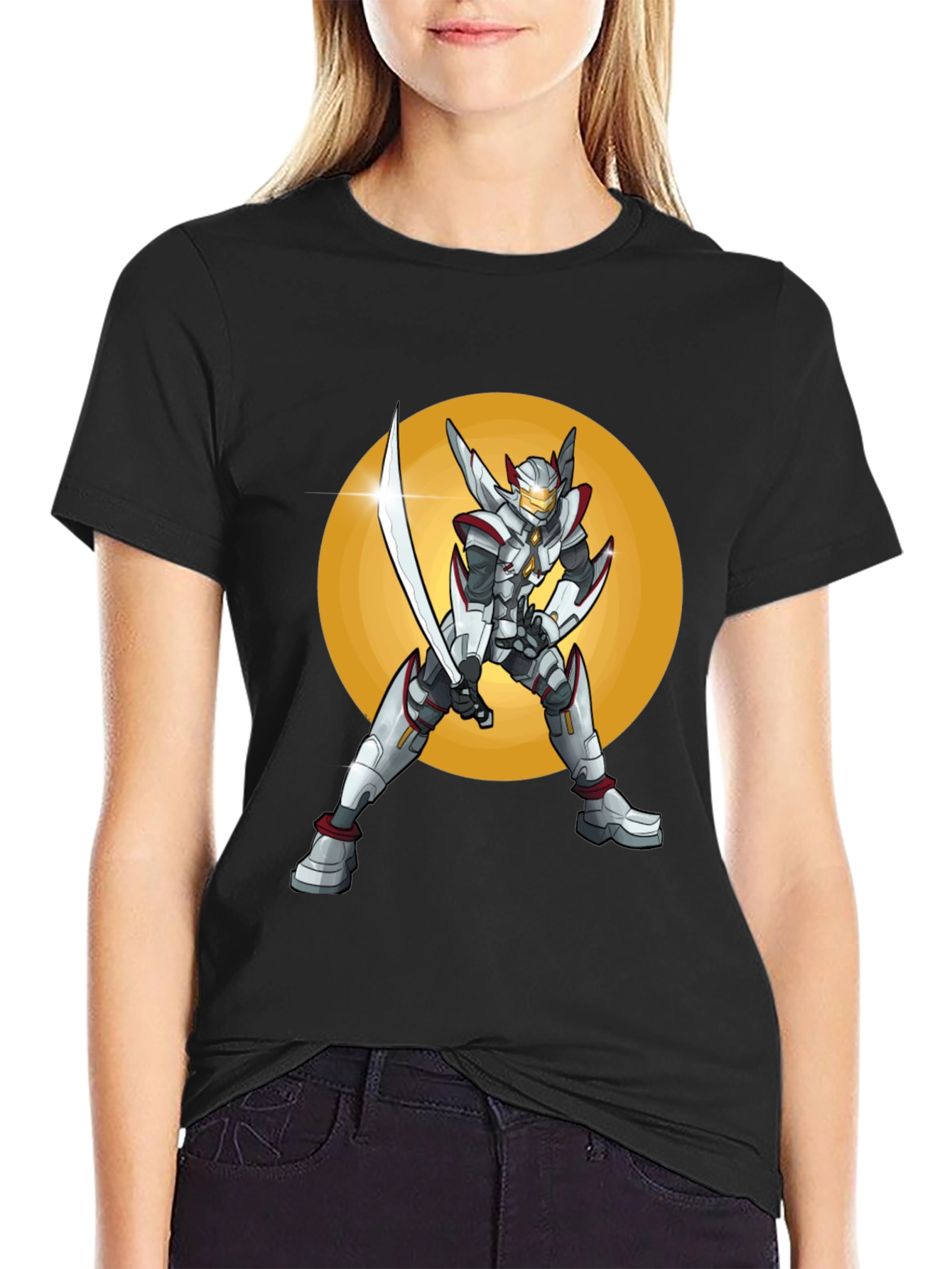 Sci-Fi Warrior T-Shirt: Futuristic Design