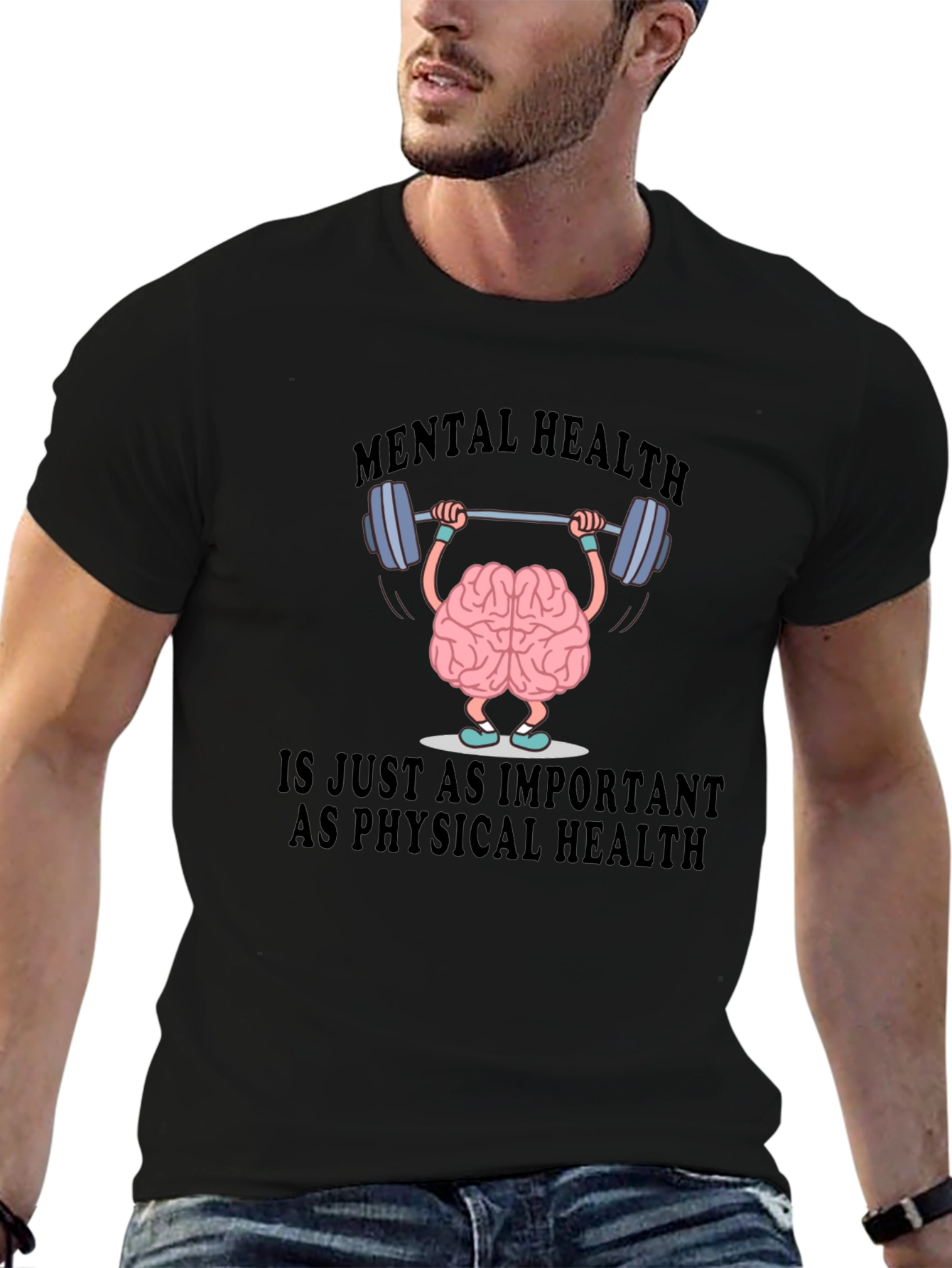 Mental Health Matters T-Shirt - Brain Lifting Weights