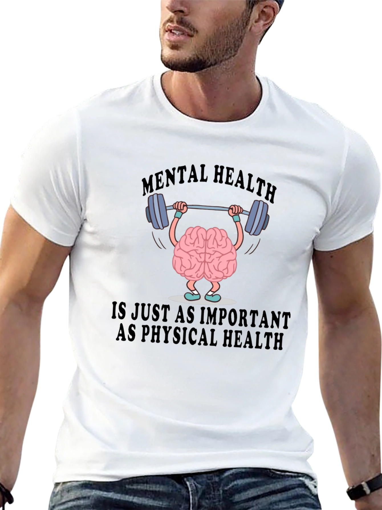 Mental Health Matters T-Shirt - Brain Lifting Weights