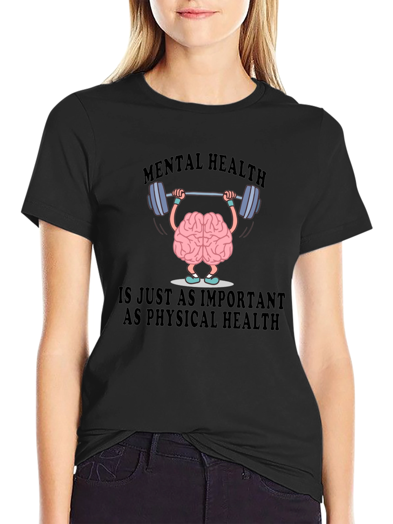 Mental Health Matters T-Shirt - Brain Lifting Weights