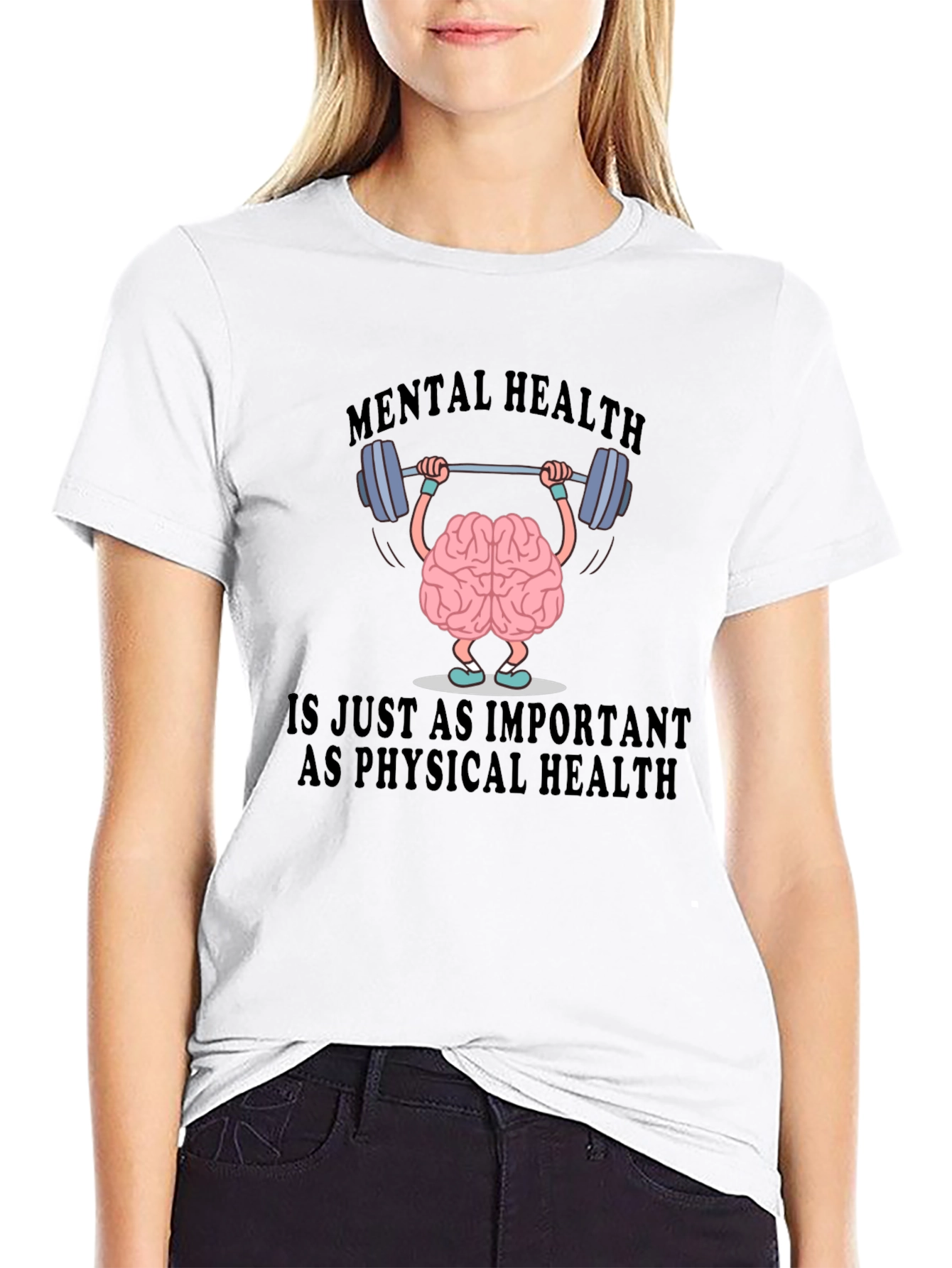 Mental Health Matters T-Shirt - Brain Lifting Weights