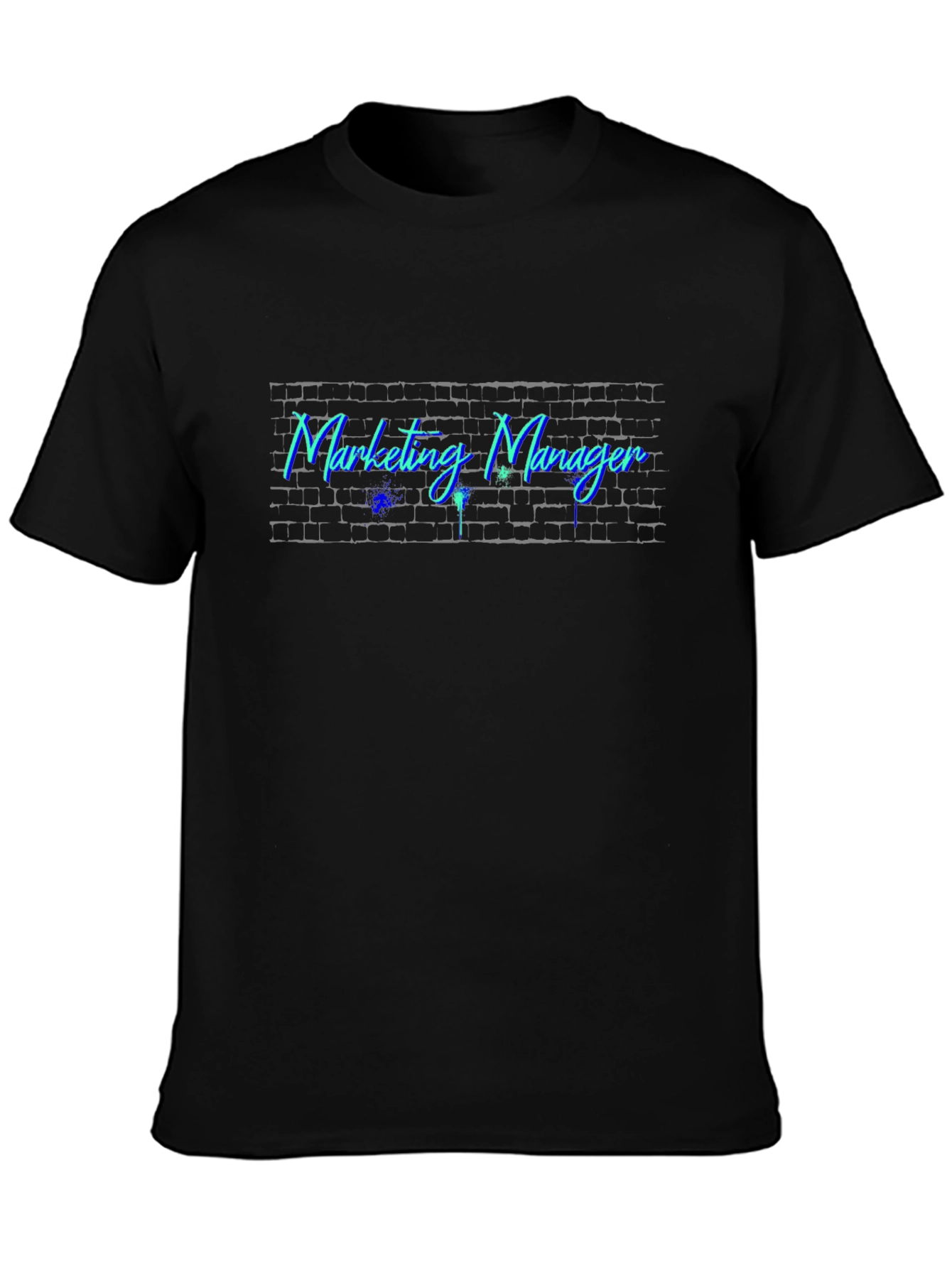 Marketing Manager Brick Wall Graphic T-Shirt