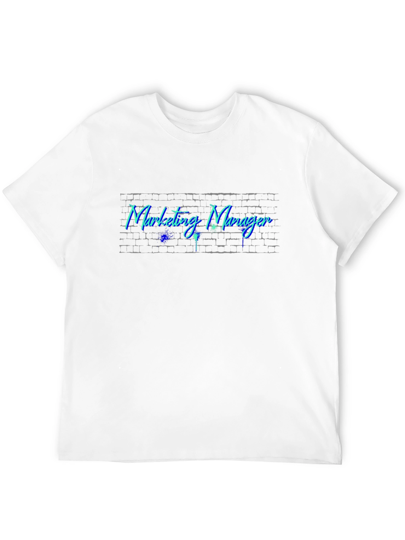 Marketing Manager Brick Wall Graphic T-Shirt
