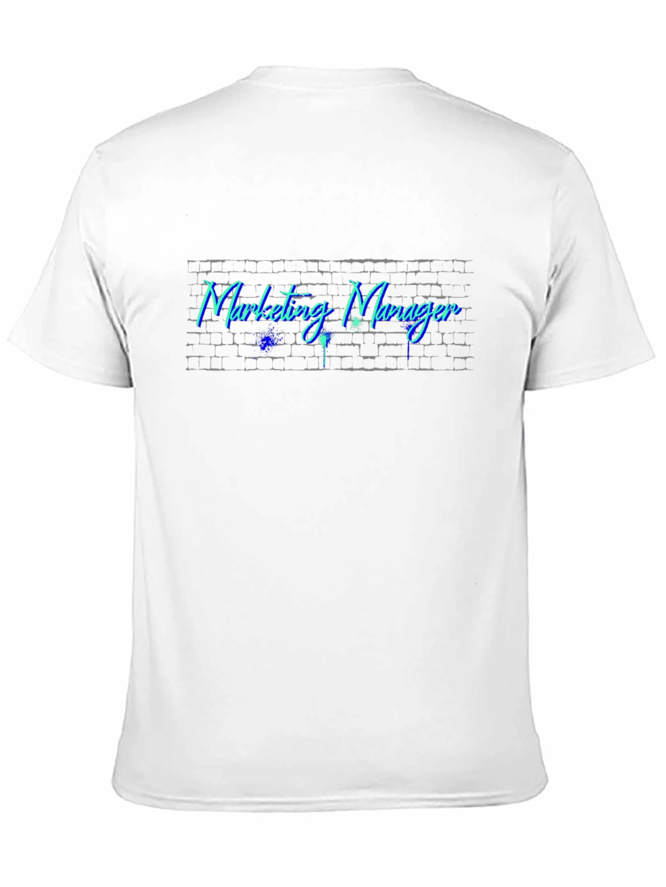 Marketing Manager Brick Wall Graphic T-Shirt