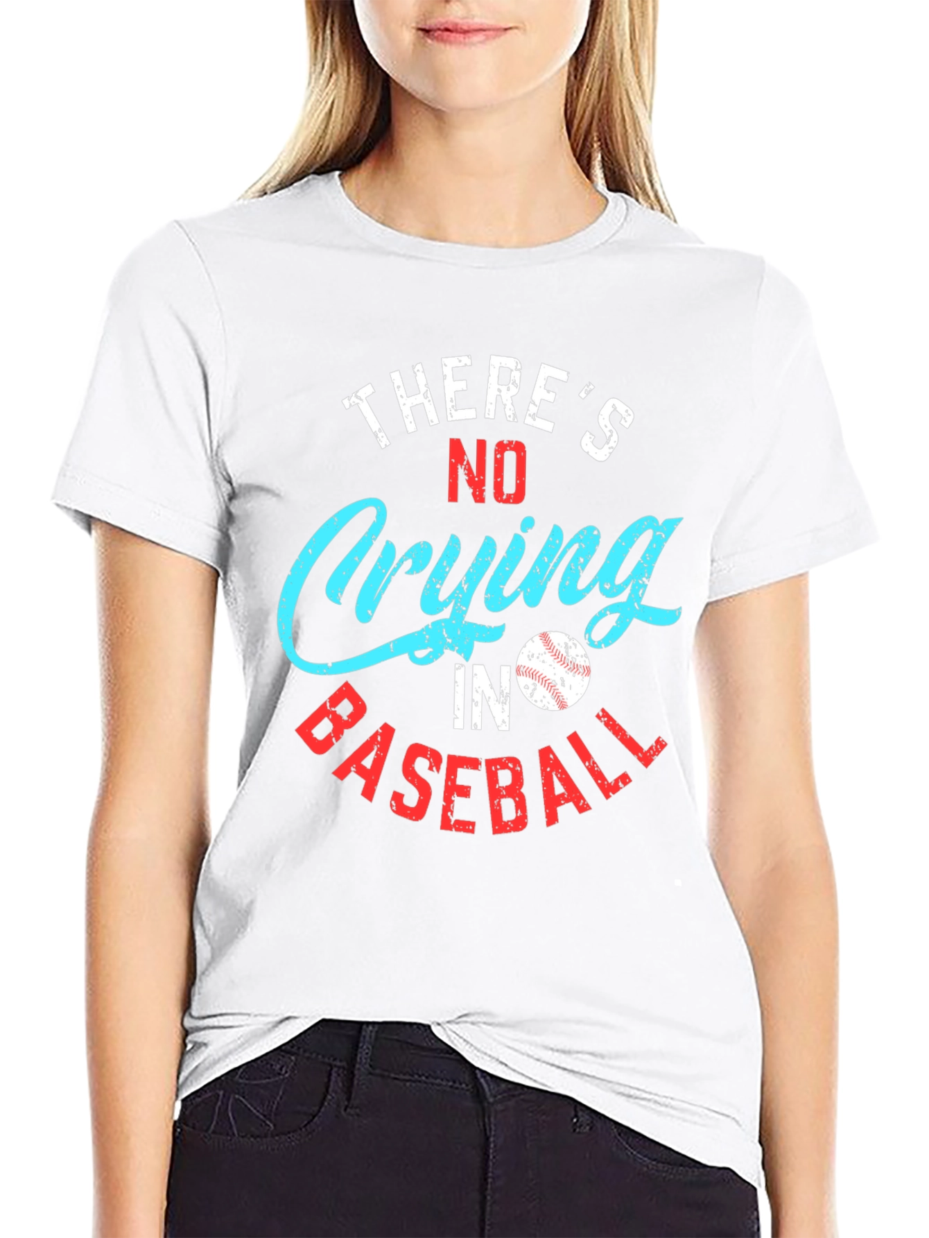 Theres No Crying in Baseball Graphic Tee
