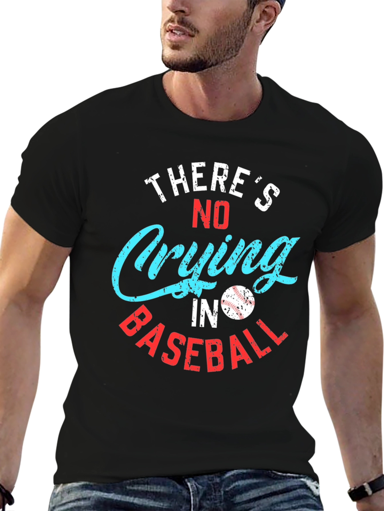 Theres No Crying in Baseball Graphic Tee