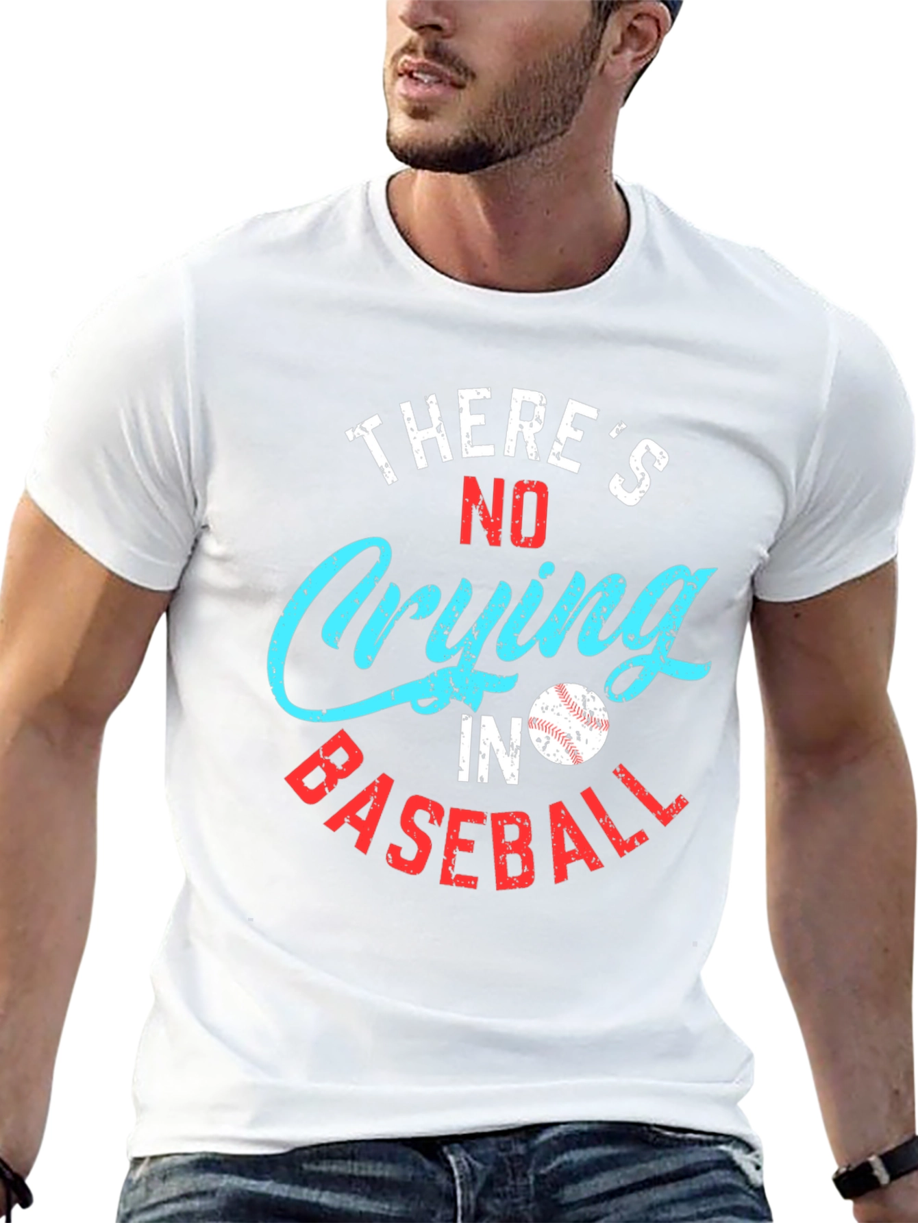 Theres No Crying in Baseball Graphic Tee