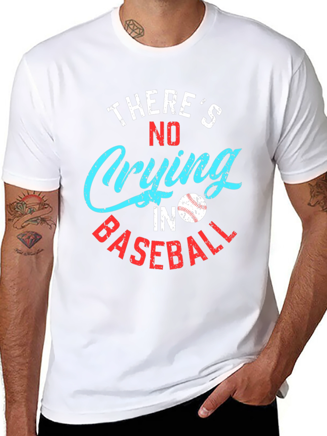 Theres No Crying in Baseball Graphic Tee